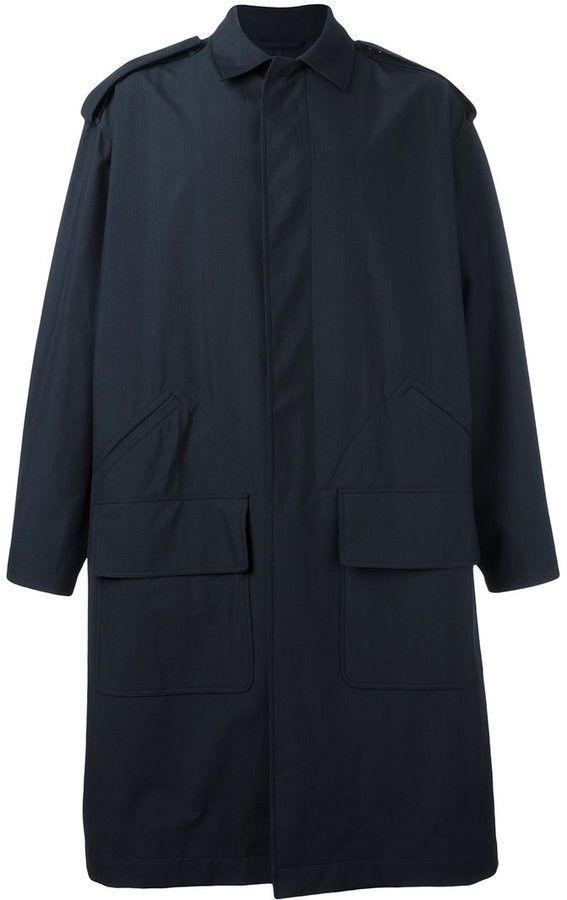 E. Tautz Waterproof Navy Car Coat Size US S / EU 44-46 / 1 - 8 Thumbnail