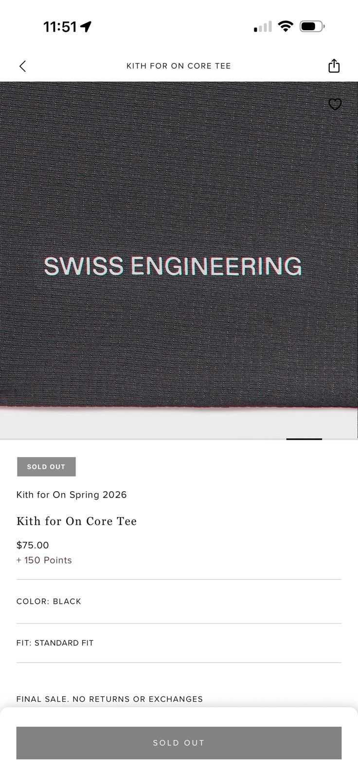 Kith × On KITH ON KTECH SHORTSLEEVE SOLD OUT Size US L / EU 52-54 / 3 - 7 Thumbnail
