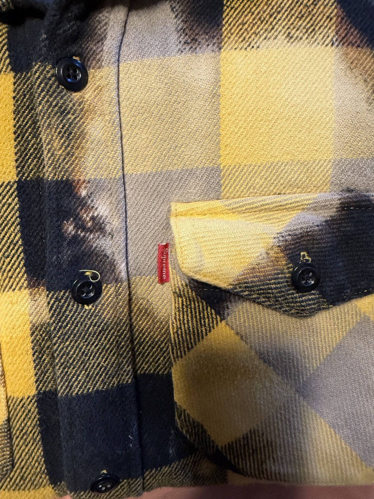 Supreme SUPREME BLEACHED BUFFALO HEAVYWEIGHT FLANNEL Size US L / EU 52-54 / 3 - 2 Thumbnail