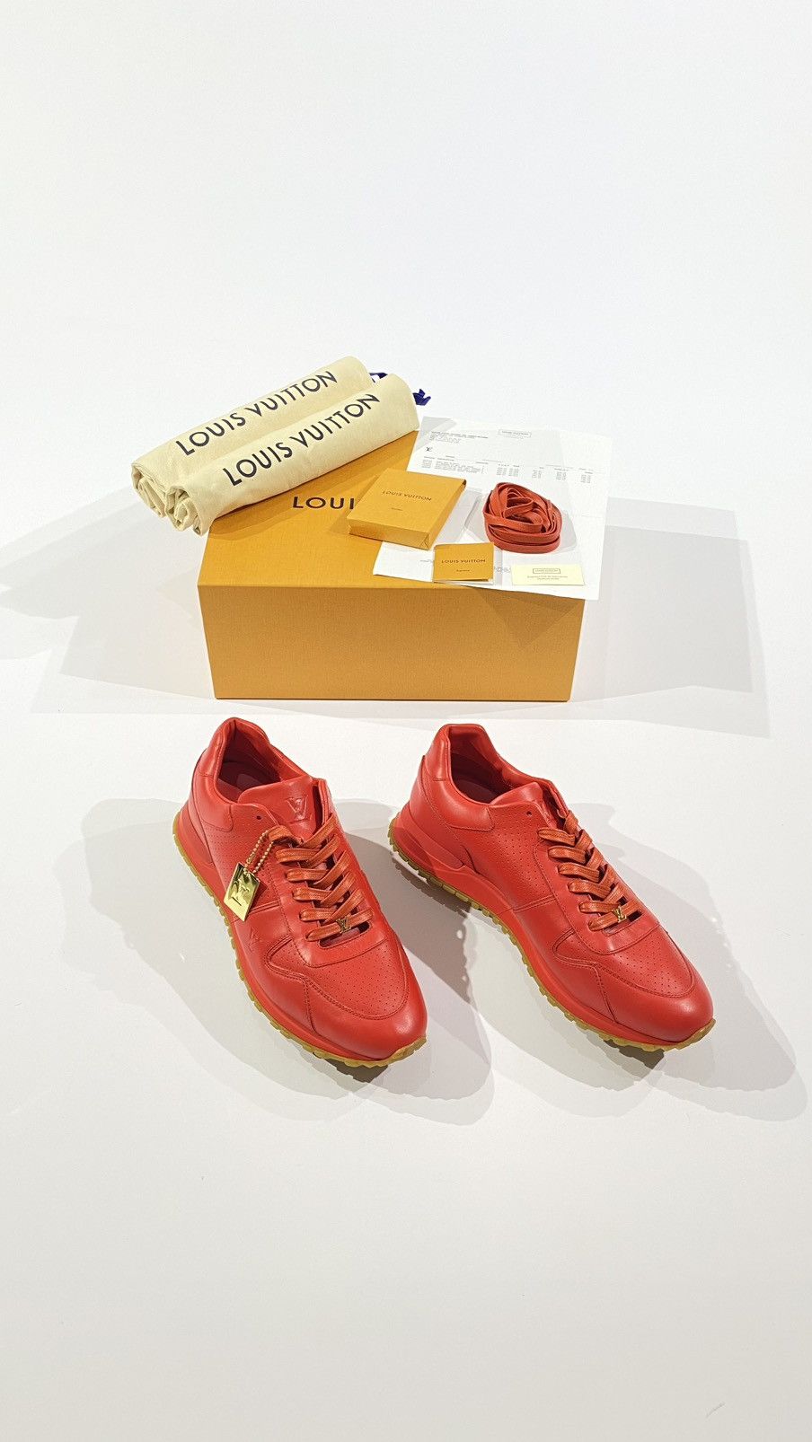 Louis Vuitton X Supreme Sz10 Run Away sneakers Red