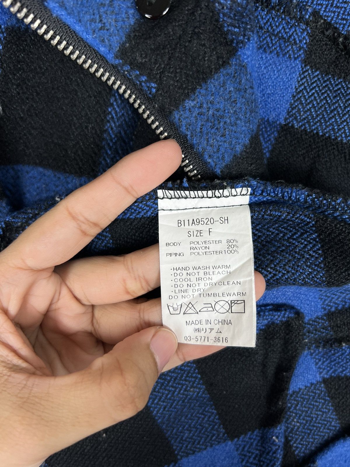 Japanese Brand 🔥 BACKS SEVEN LOVELESS BLACK PLAID WOOL NAPOLEON JACKET Size US S / EU 44-46 / 1 - 15 Thumbnail