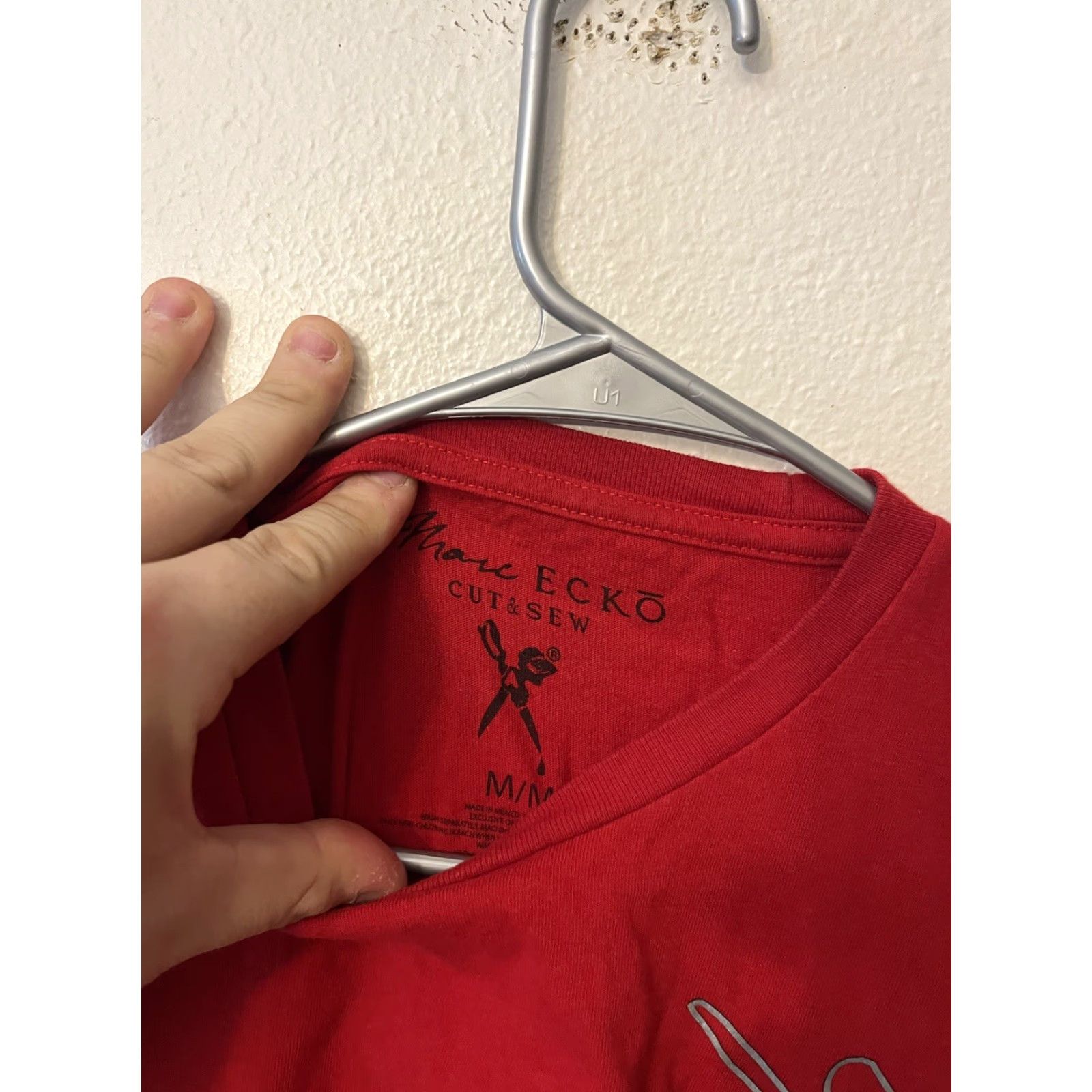 Marcs VINTAGE Marc Ecko T-Shirt Graphic Skull Red Size M Crew Neck Short Sleeve Men 90s Grunge Logo Cotton Vintage Clothing Size US M / EU 48-50 / 2 - 2 Thumbnail