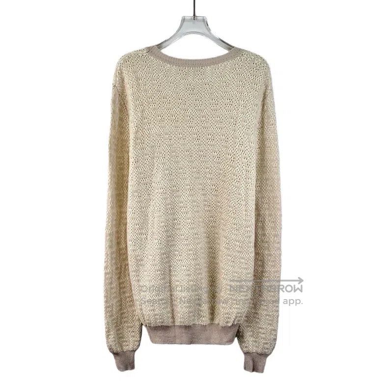 Fendi Fendi Color block logo letter all-over print merino wool r Size US S / EU 44-46 / 1 - 2 Thumbnail