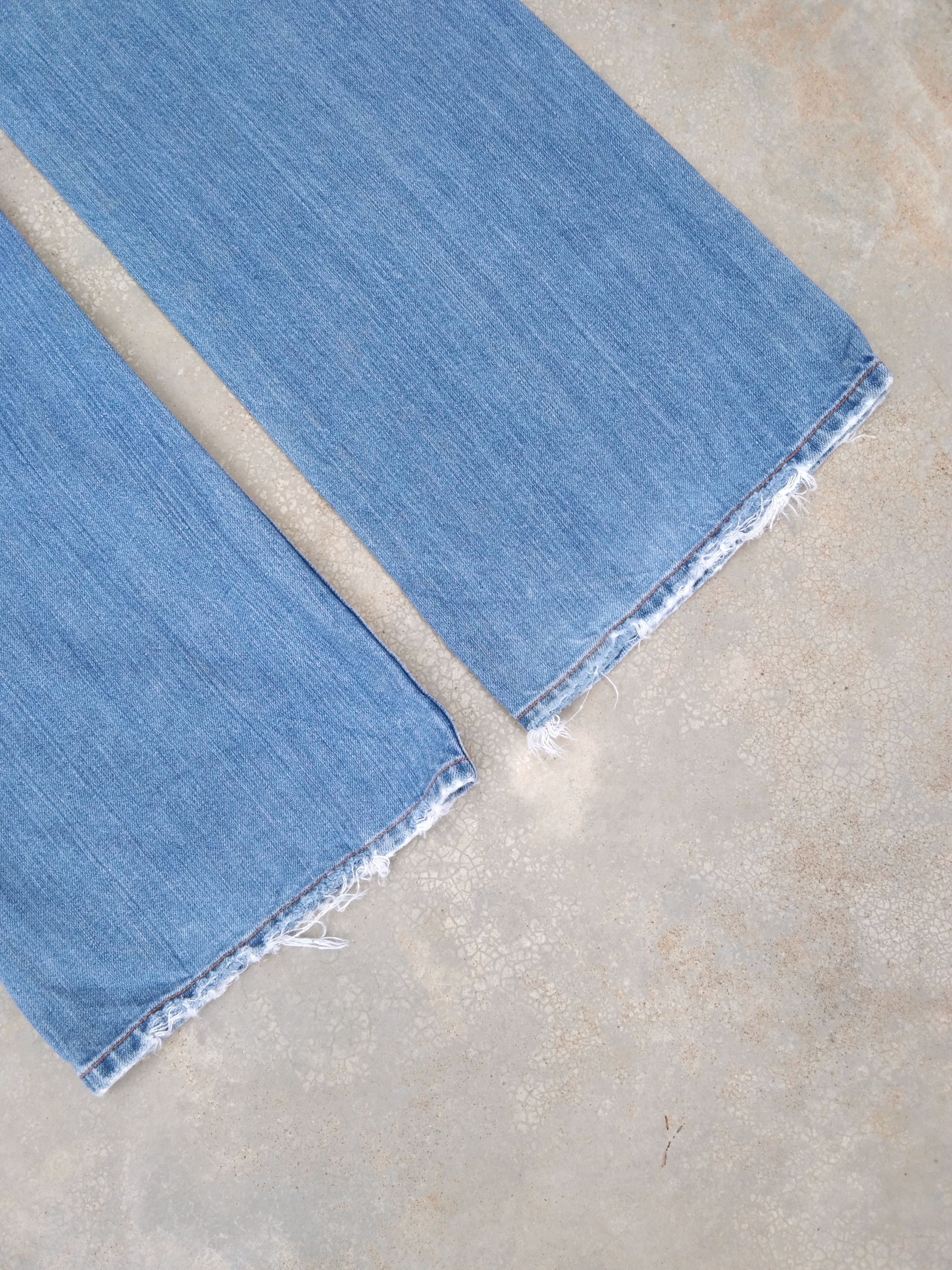 Lucky Brand Vintage Faded Blue Lucky Brand Boot Cut Flared Jeans 33x33 Size US 33 - 4 Thumbnail