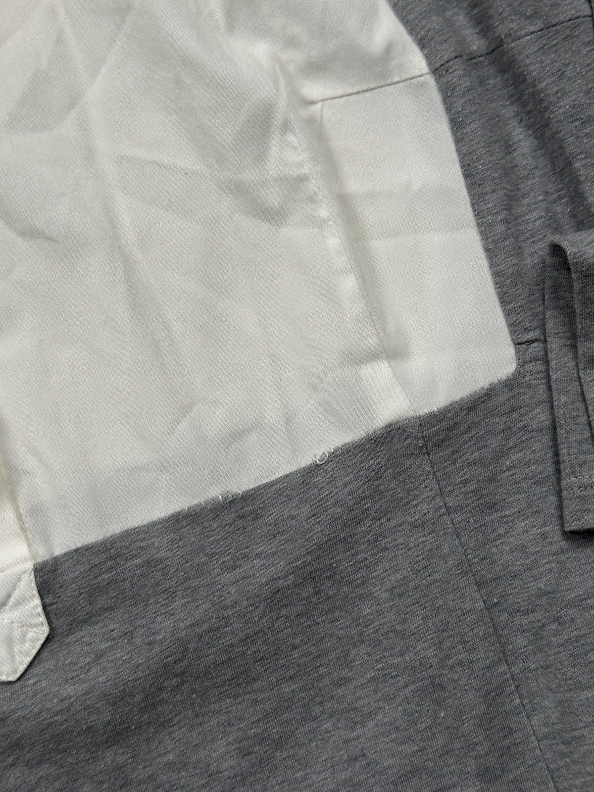 Brunello Cucinelli Brunello Cucinelli Grey Layered Polo Long Sleeve Shirt Italy Size L / US 10 / IT 46 - 11 Thumbnail