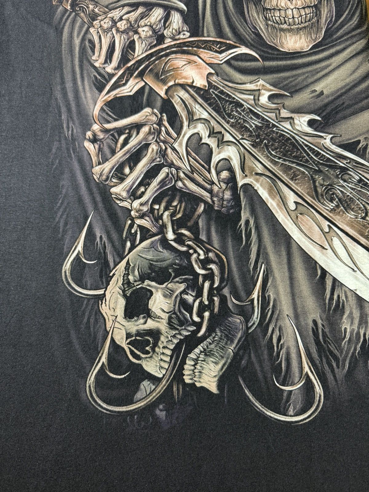Vintage Vintage WILD Grim Reaper Graphic T-Shirt XL Gothic Y2K Tee Size US XL / EU 56 / 4 - 6 Thumbnail