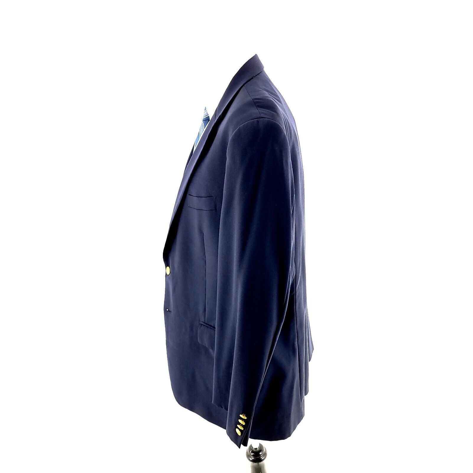 Lauren Ralph Lauren Lauren Ralph Lauren Wool 2 Gold Button Blazer 44R Blue Size 44R - 5 Thumbnail