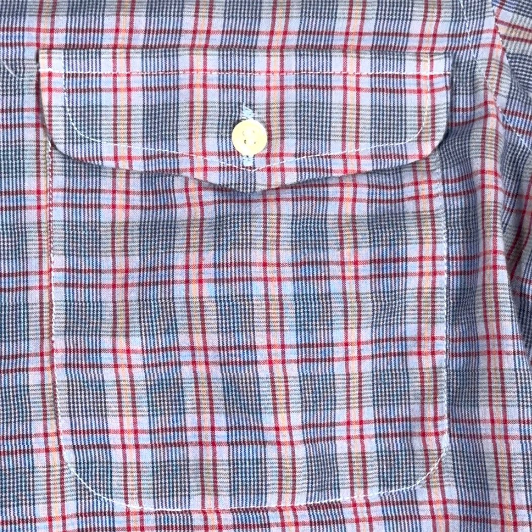 Enro VINTAGE Enro Sportswear Shirt Mens Small Purple Plaid 80s Cotton Blend Button-Up Long Sleeve Size US S / EU 44-46 / 1 - 4 Thumbnail