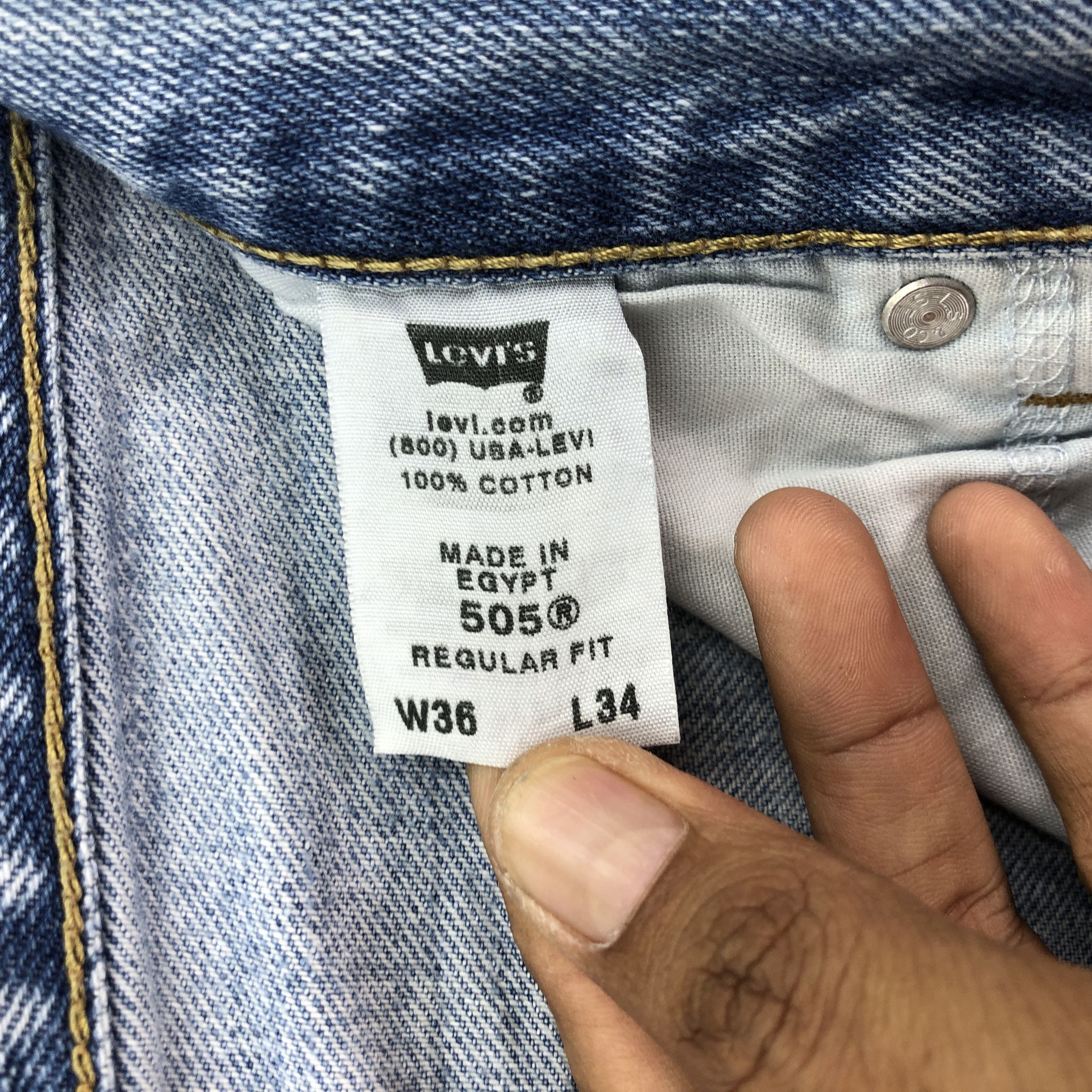 Levi's Vintage Levis Sun Faded Jeans Levi's Light Wash Denim Size US 34 / EU 50 - 9 Thumbnail