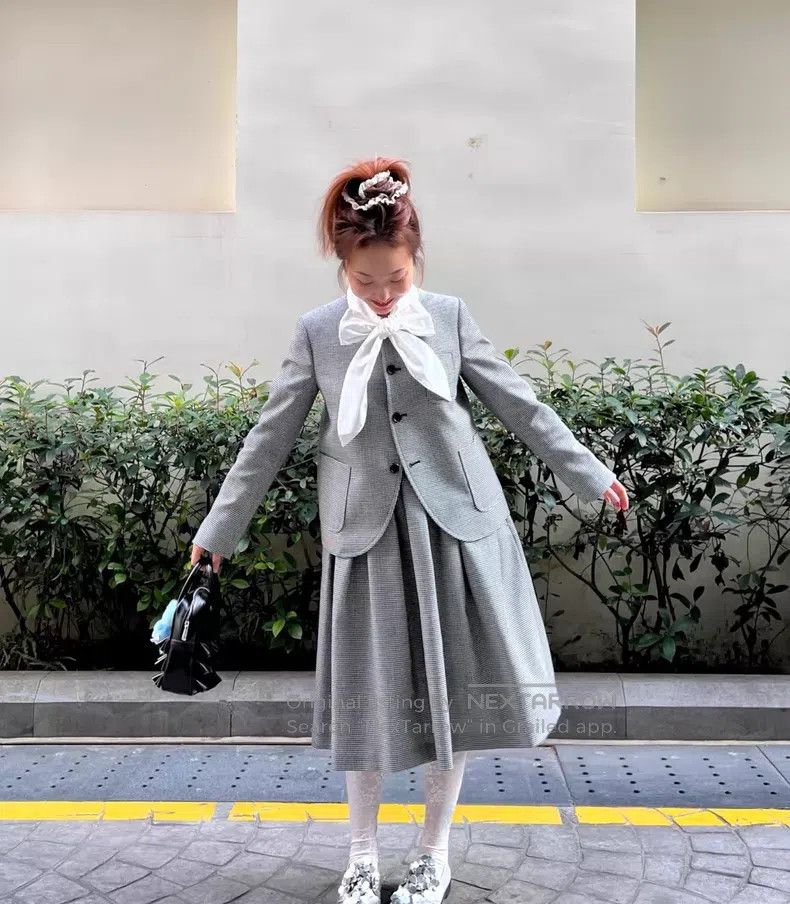 Comme des Garcons Comme Des Garcons Autumn and winter houndstooth coat Size L / US 10 / IT 46 - 2 Thumbnail