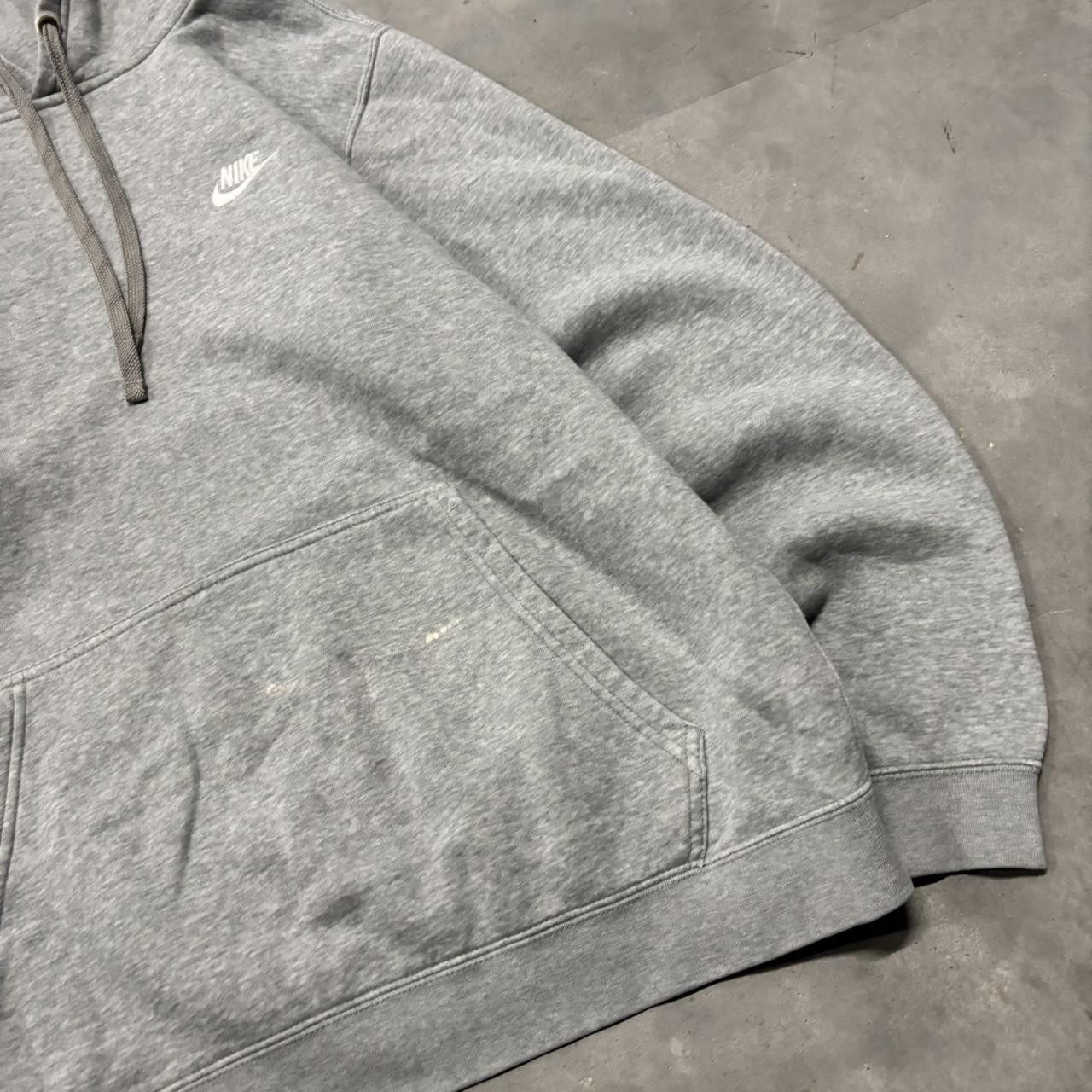 Nike × Vintage Crazy Vintage Y2K/2000s Light Grey Nike Streetwear Essential Hoodie! Size US L / EU 52-54 / 3 - 4 Thumbnail