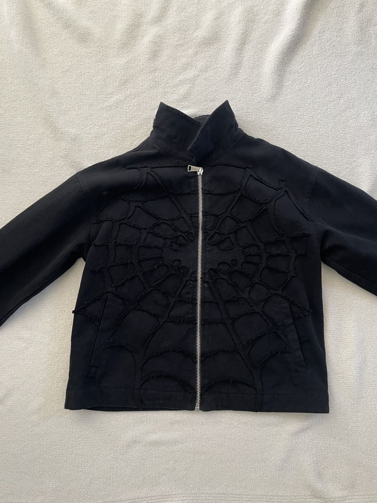 Japanese Brand Black Spider Web Jacket Size US M / EU 48-50 / 2 - 1 Thumbnail