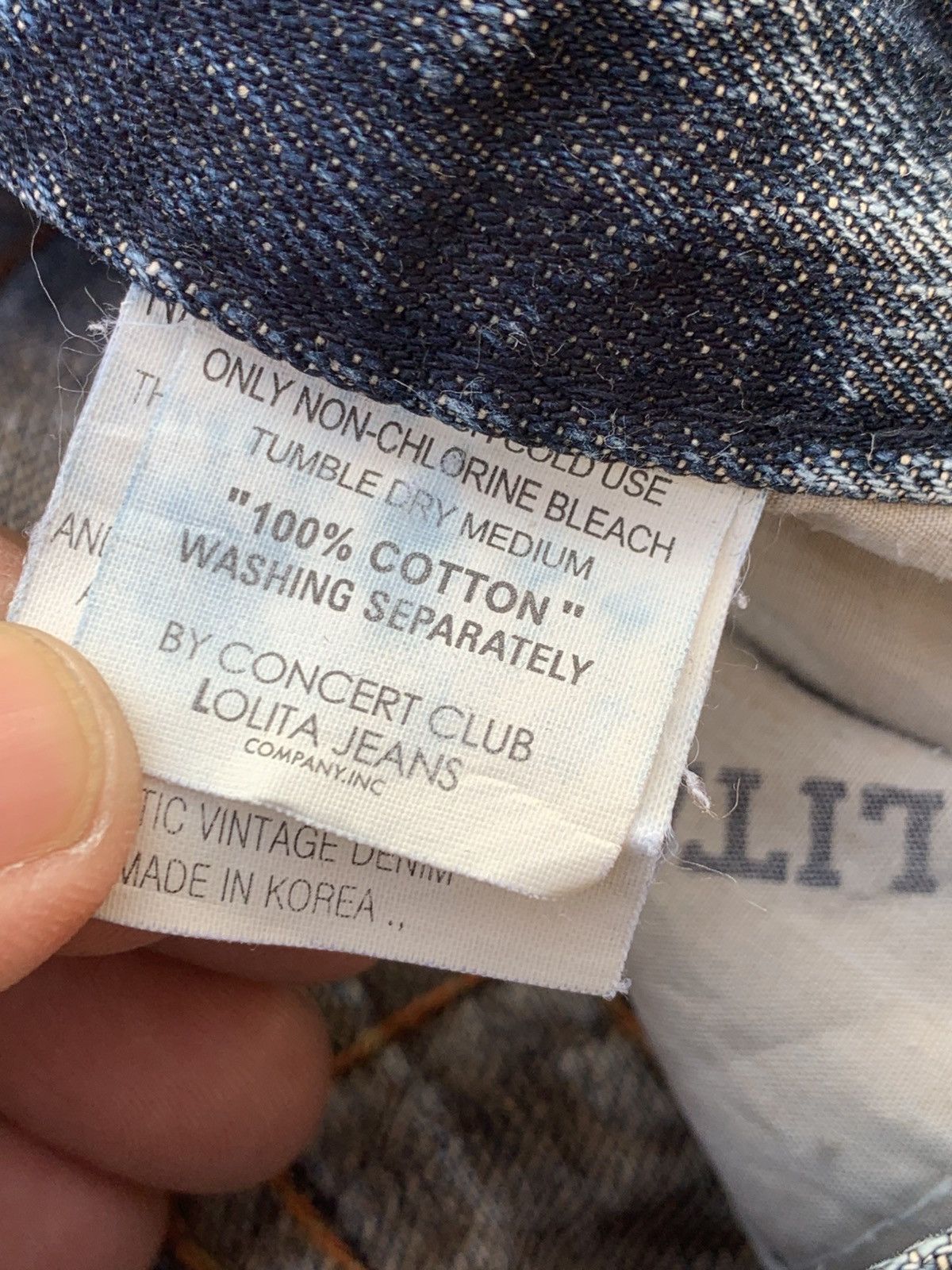14th Addiction Vintage Lolita Jeans Crazy faded & distressed. Size US 31 - 6 Thumbnail