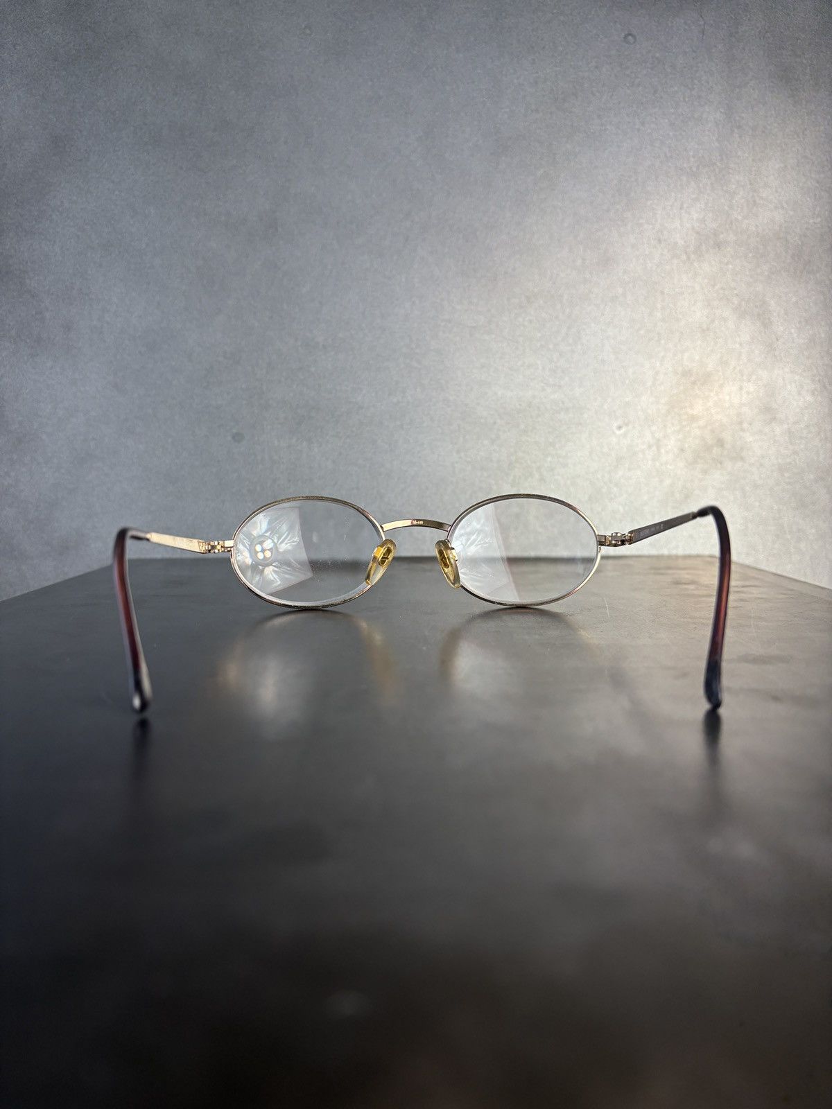 Valentino × Vintage 1980s Vintage Valentino Frames Eyeglasses V395 Oval Rounded Size ONE SIZE - 10 Thumbnail
