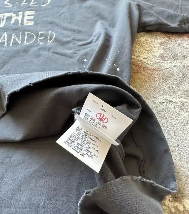 Undercover Sz 4 Undercover Distressed Slogan Tee Size US XL / EU 56 / 4 - 7 Thumbnail