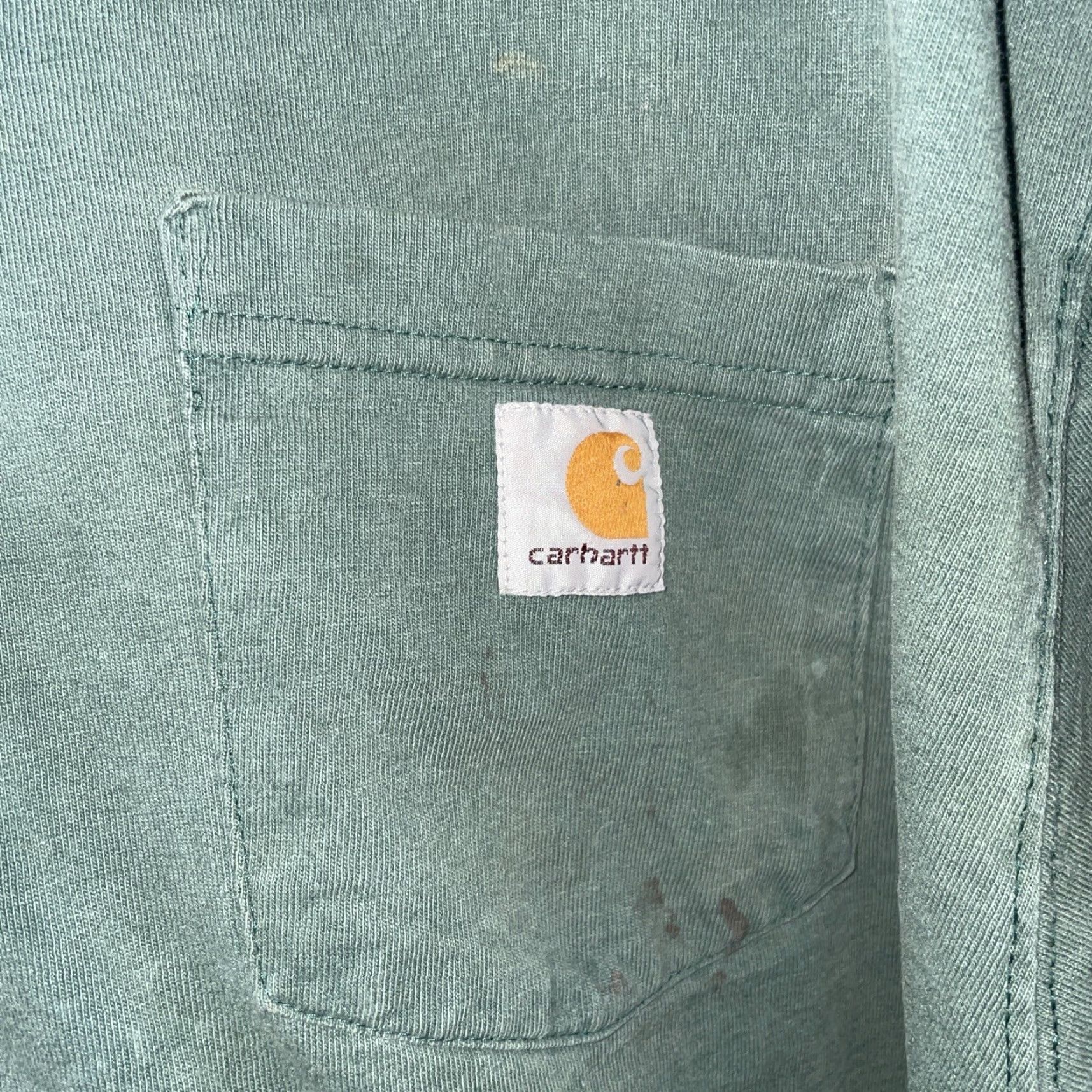 Carhartt VINTAGE Carhartt Shirt Mens L Green Distressed T-Shirt Size US L / EU 52-54 / 3 - 2 Thumbnail