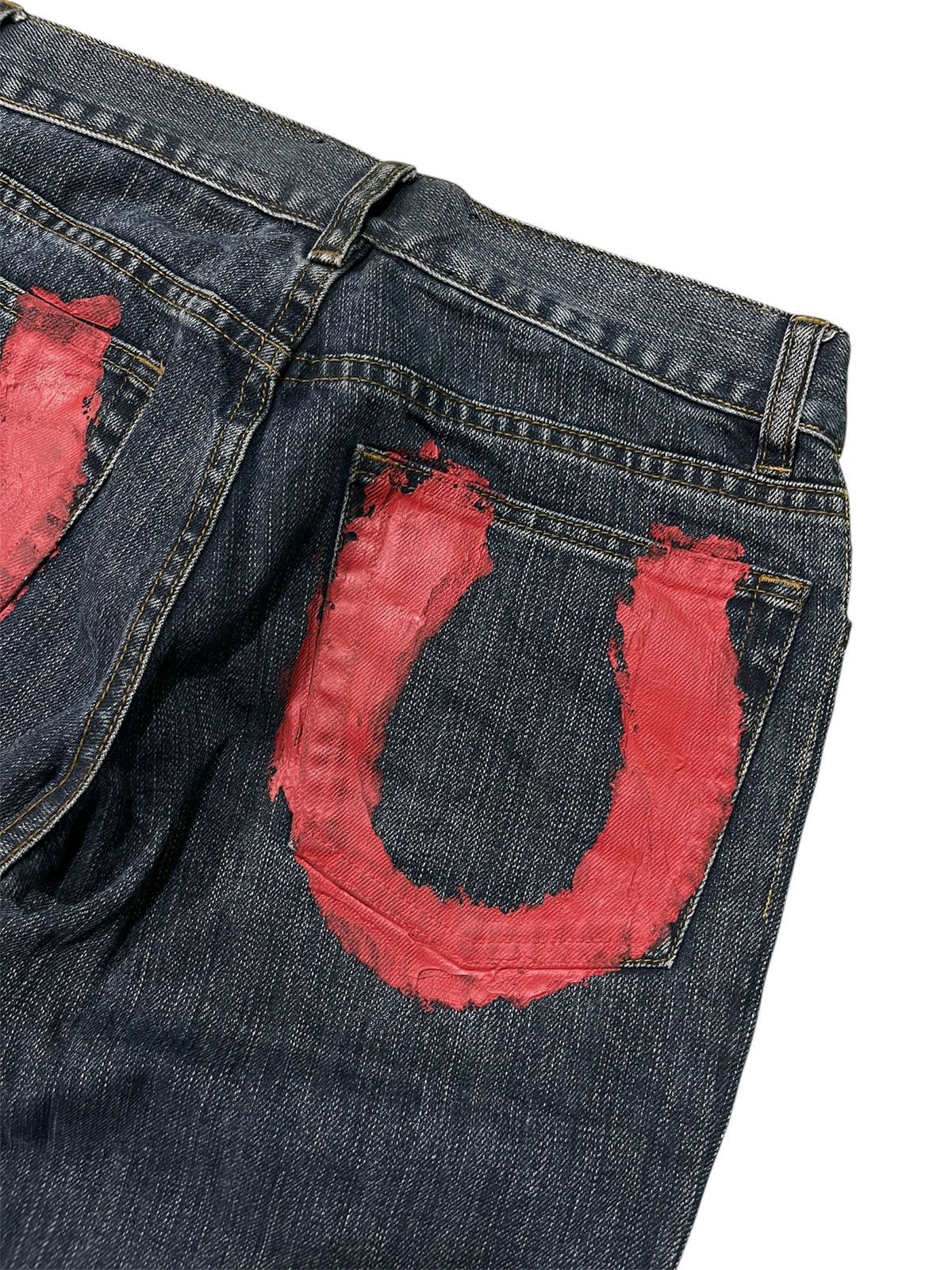 John Galliano John Galliano Painted Denim Pants Size US 29 - 6 Thumbnail