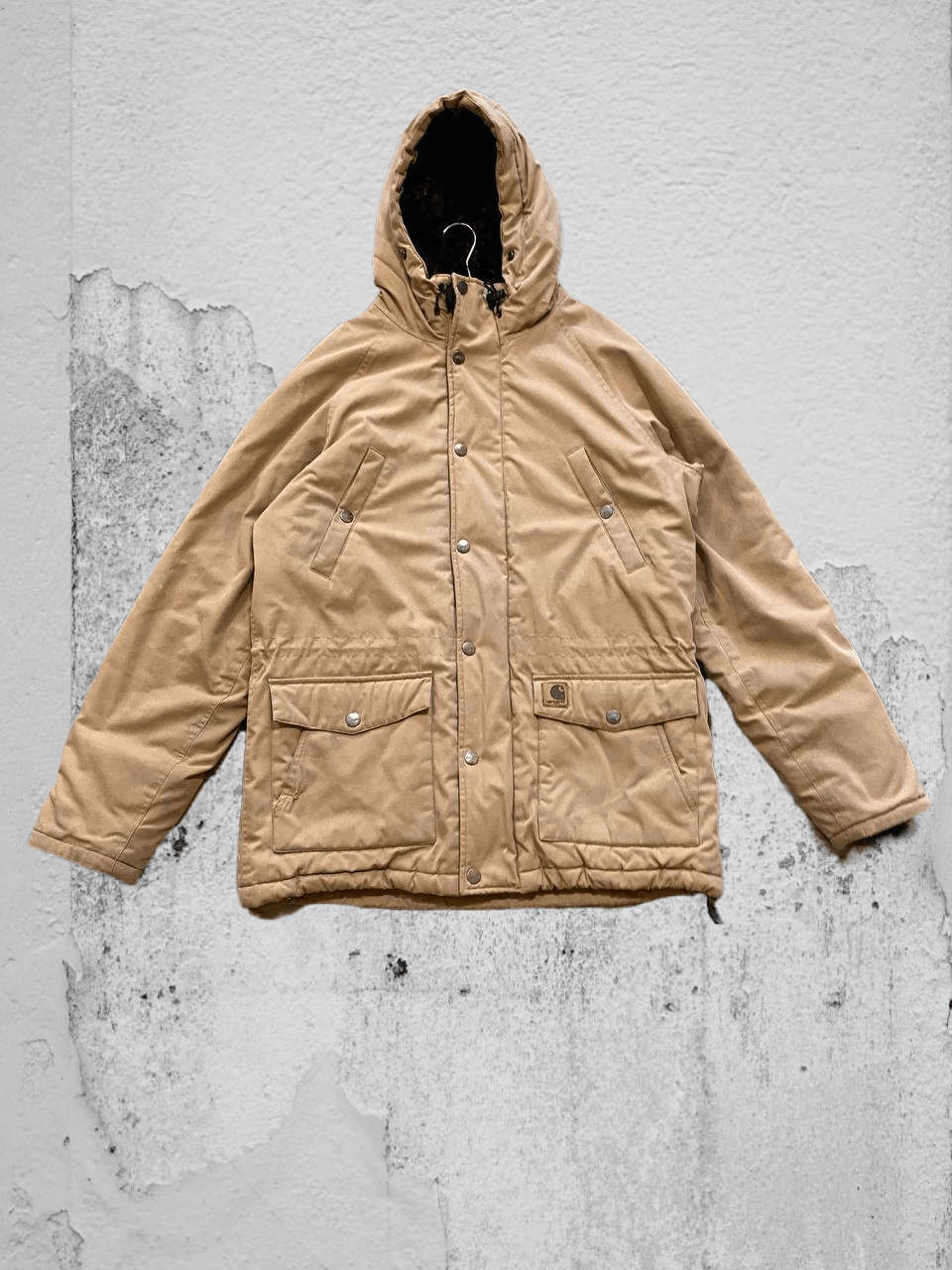 Carhartt vintage beige jacket logo Carhartt luxury Streetwear Y2K Size US L / EU 52-54 / 3 - 1 Thumbnail