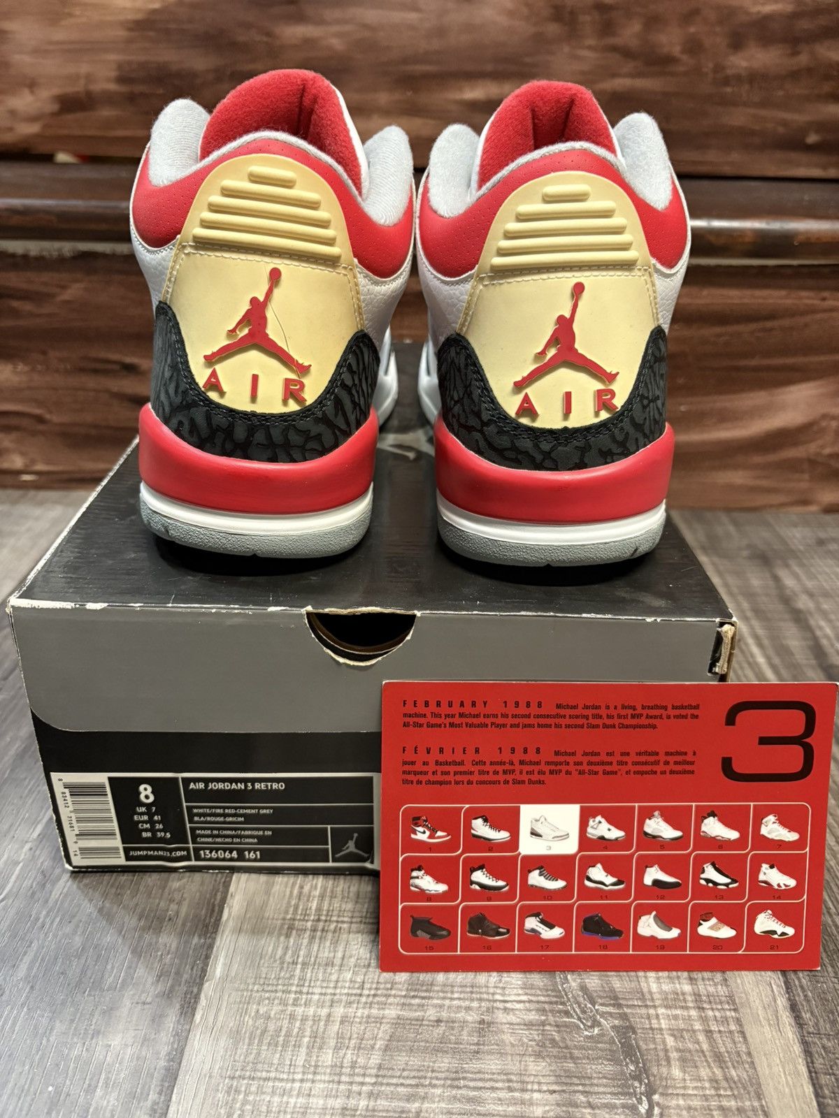 Jordan Brand Air Jordan 3 Retro Fire Red 2007 size 8 Size US 8 / EU 41 - 8 Thumbnail