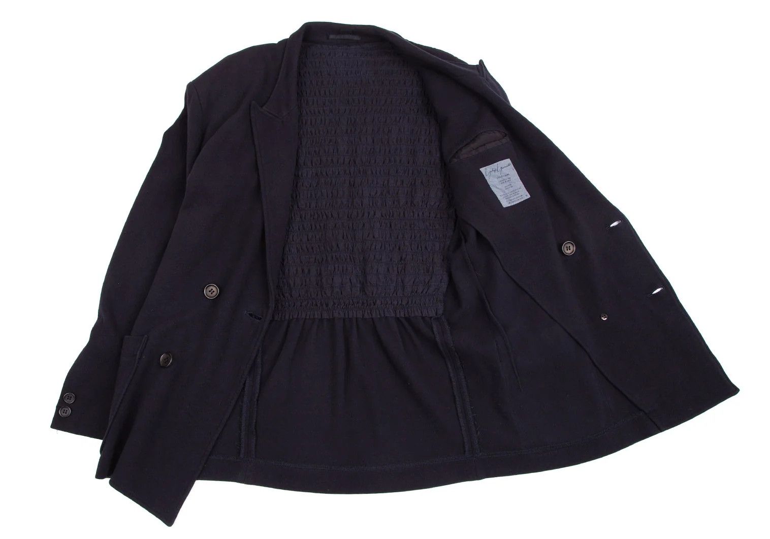 Yohji Yamamoto Yohji Yamamoto Double Jacket Navy M Size US M / EU 48-50 / 2 - 15 Thumbnail