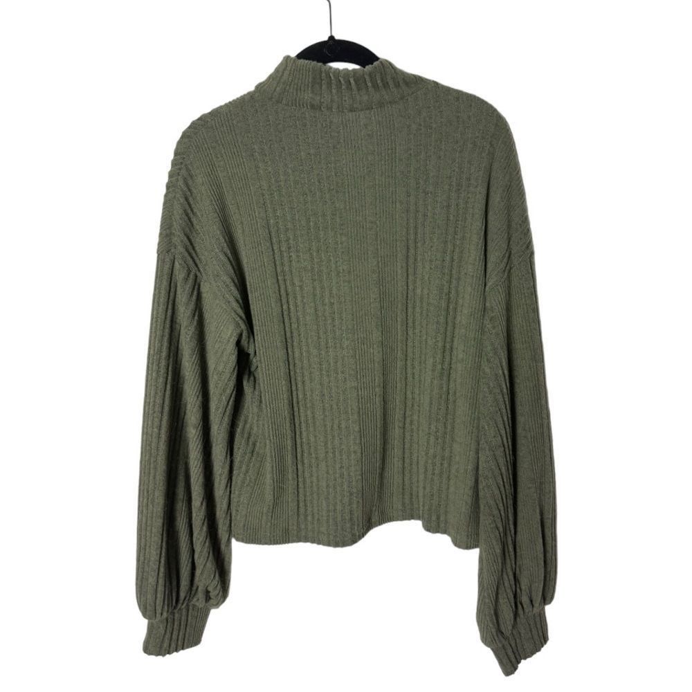 Shein SHEIN SZ S Essnce Funnel Neck Lantern Sleeve Rib-knit sweter Size S / US 4 / IT 40 - 6 Thumbnail