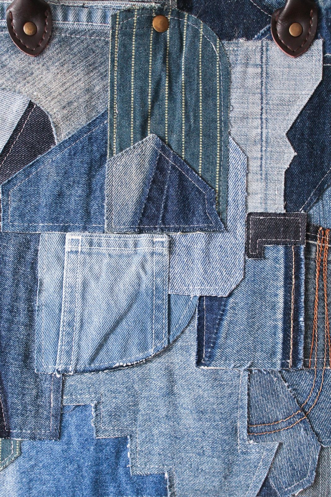 Japanese Brand Hndsght Studio Denim Patchwork Bag Size ONE SIZE - 5 Thumbnail