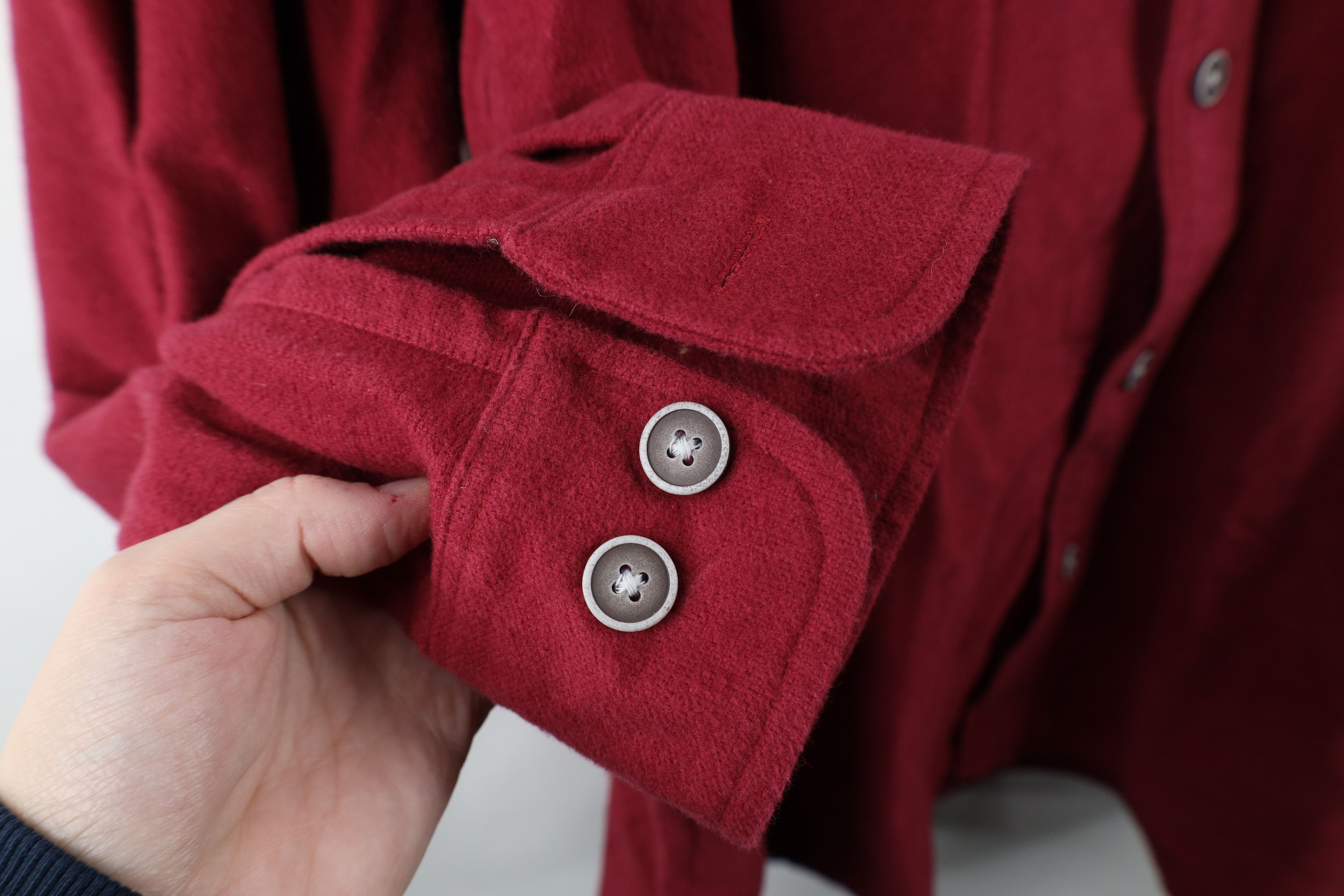Cabelas × Vintage Vintage Cabelas Heavyweight Chamois Cloth Button Shirt Red Size US XXL / EU 58 / 5 - 6 Thumbnail
