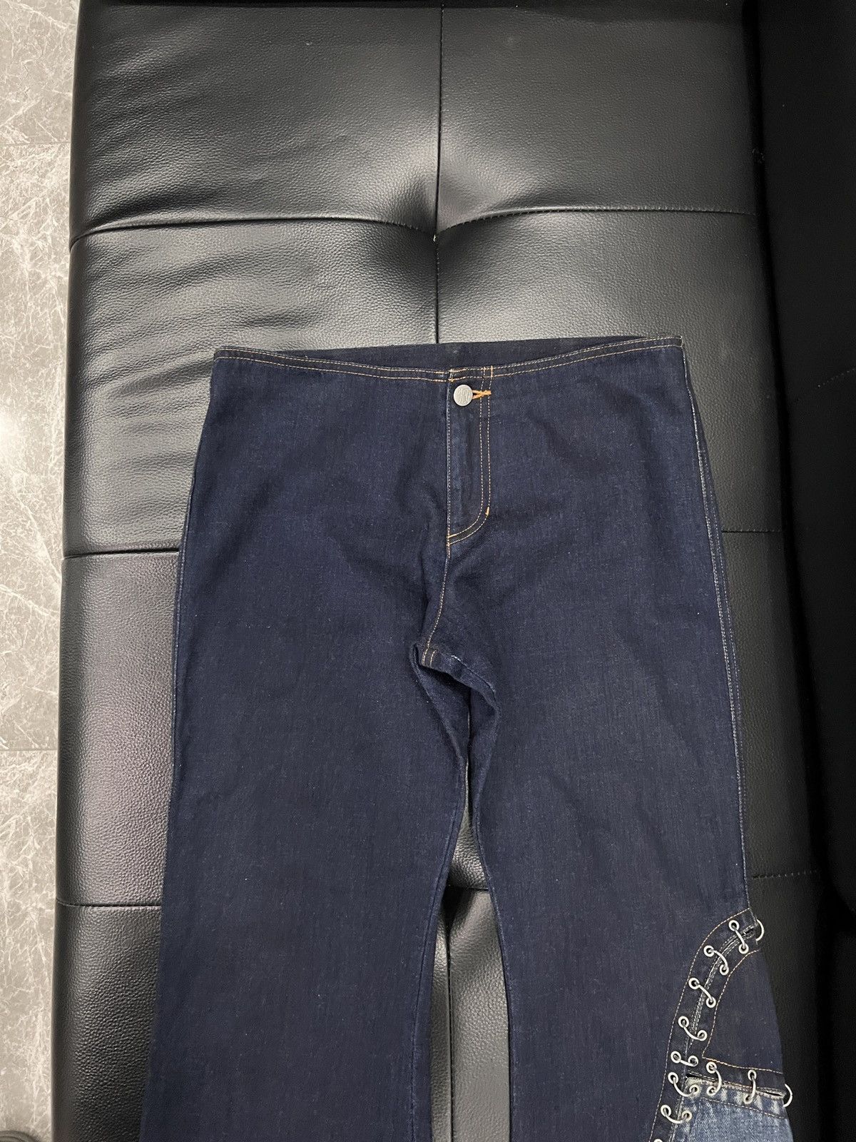 Jean Paul Gaultier Jean Paul Gaultier 2000s Ring Detail Flared Trousers Size US 40 / EU 56 - 3 Thumbnail