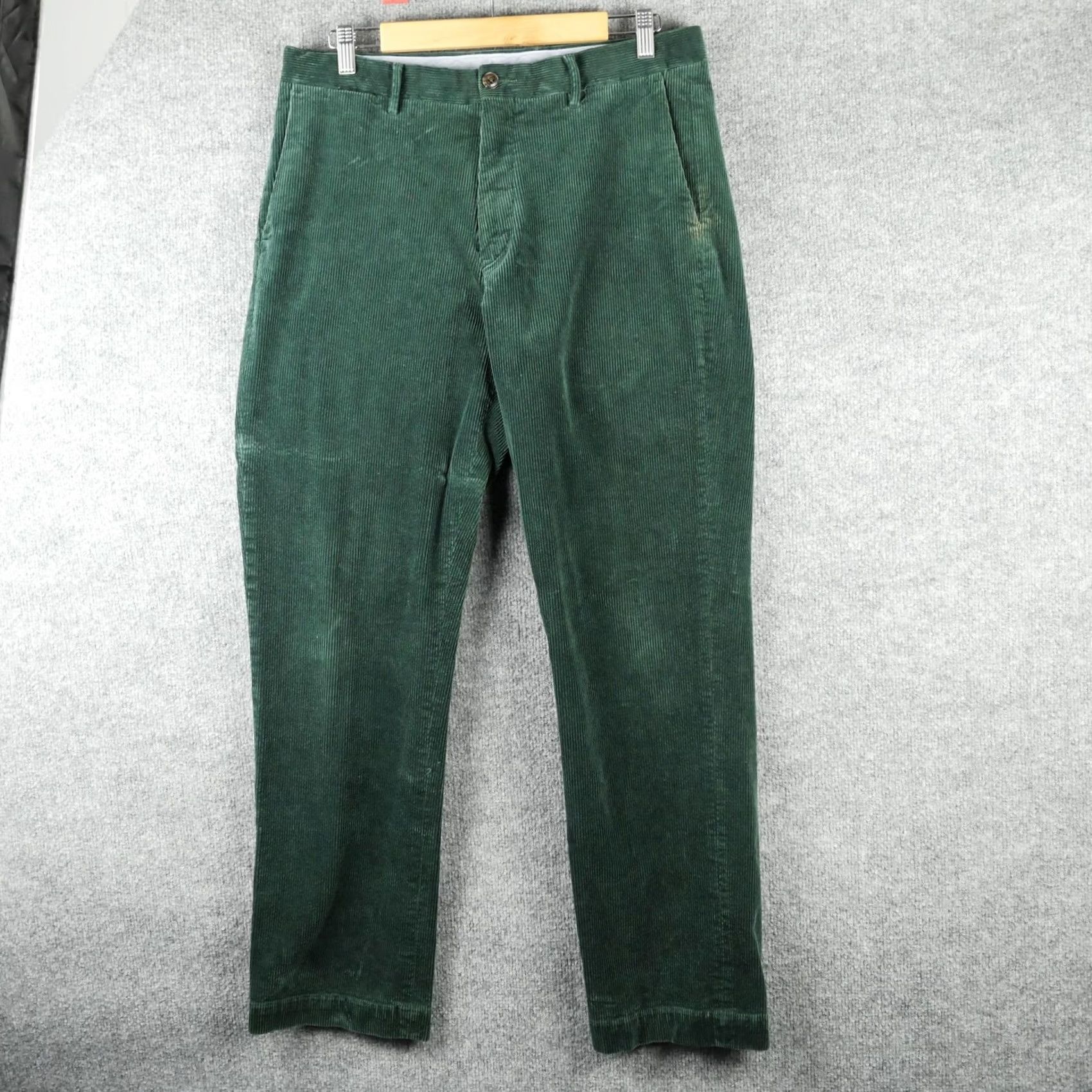 Polo Ralph Lauren Ralph Lauren Pants Mens 33x32 Green Corduroy Stretch Classic Fit Chino Ivy Prep Size US 33 - 2 Thumbnail