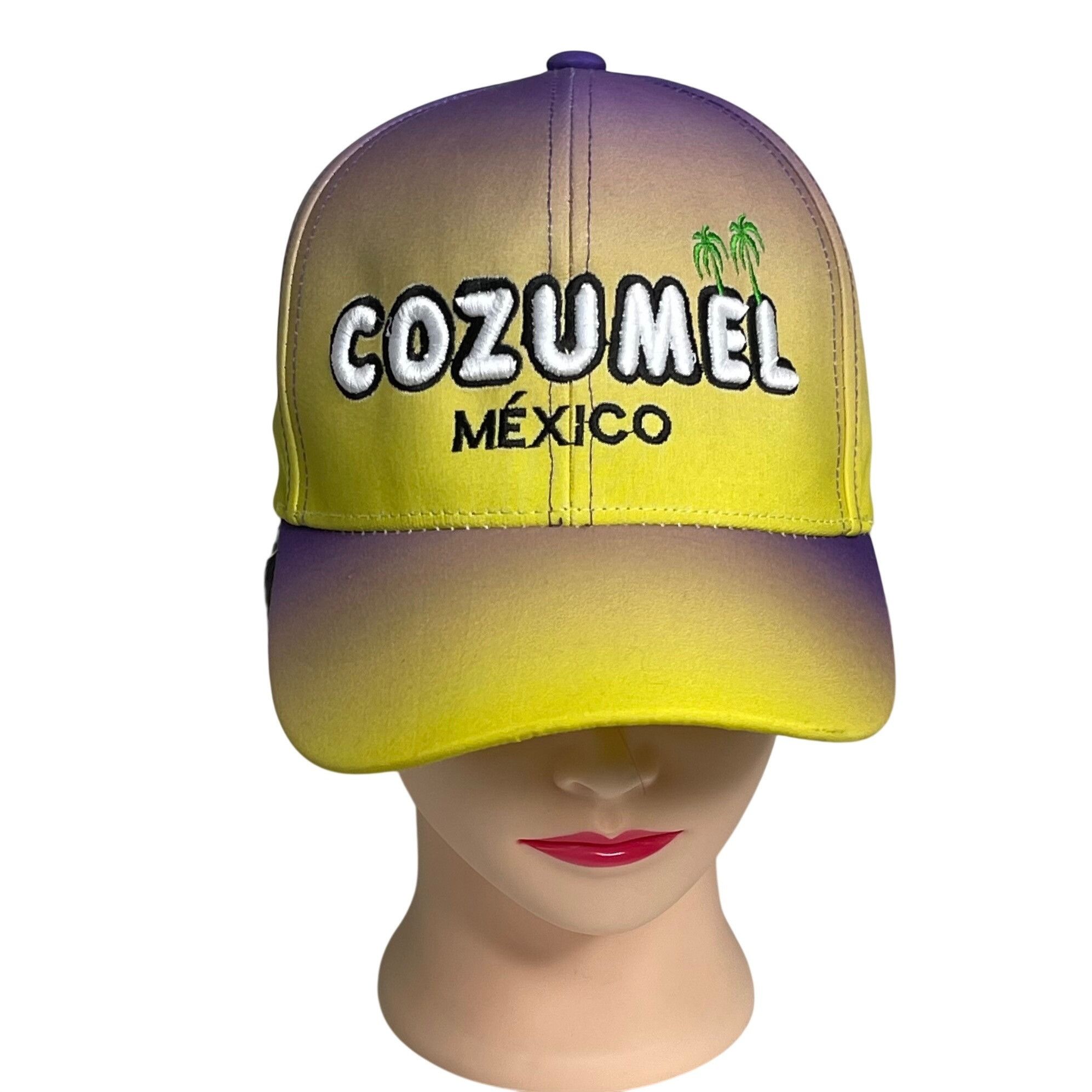 Other Cozumel Souvenir Cap Hat Raised White Embroidery Text Yellow Size ONE SIZE - 3 Thumbnail