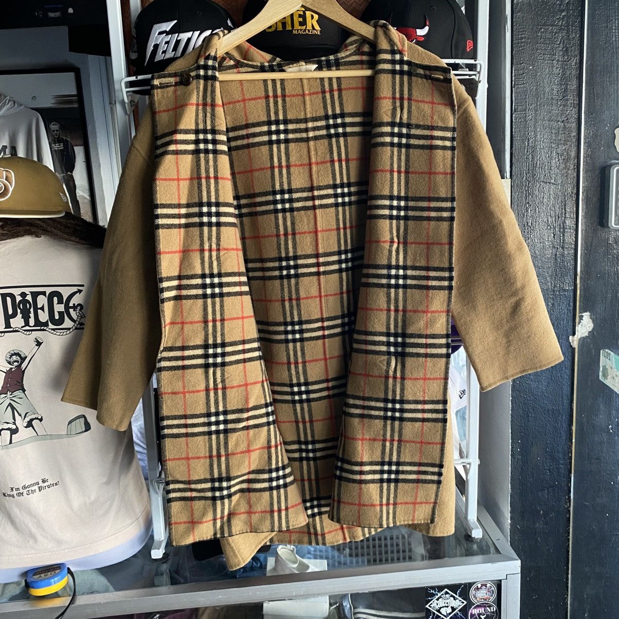 Burberry Prorsum Vintage Burberrys Prorsum Wool & Cashmere Coat Nova Check Size US L / EU 52-54 / 3 - 3 Thumbnail