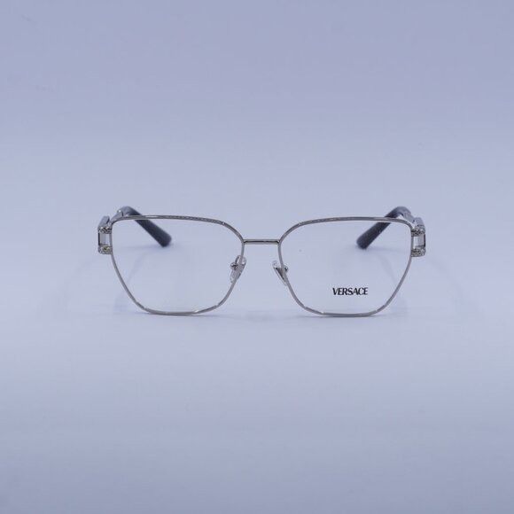 Versace Versace VE1301 1000 Eyeglasses Silver 55mm Cat Eye Frame Size ONE SIZE - 4 Thumbnail