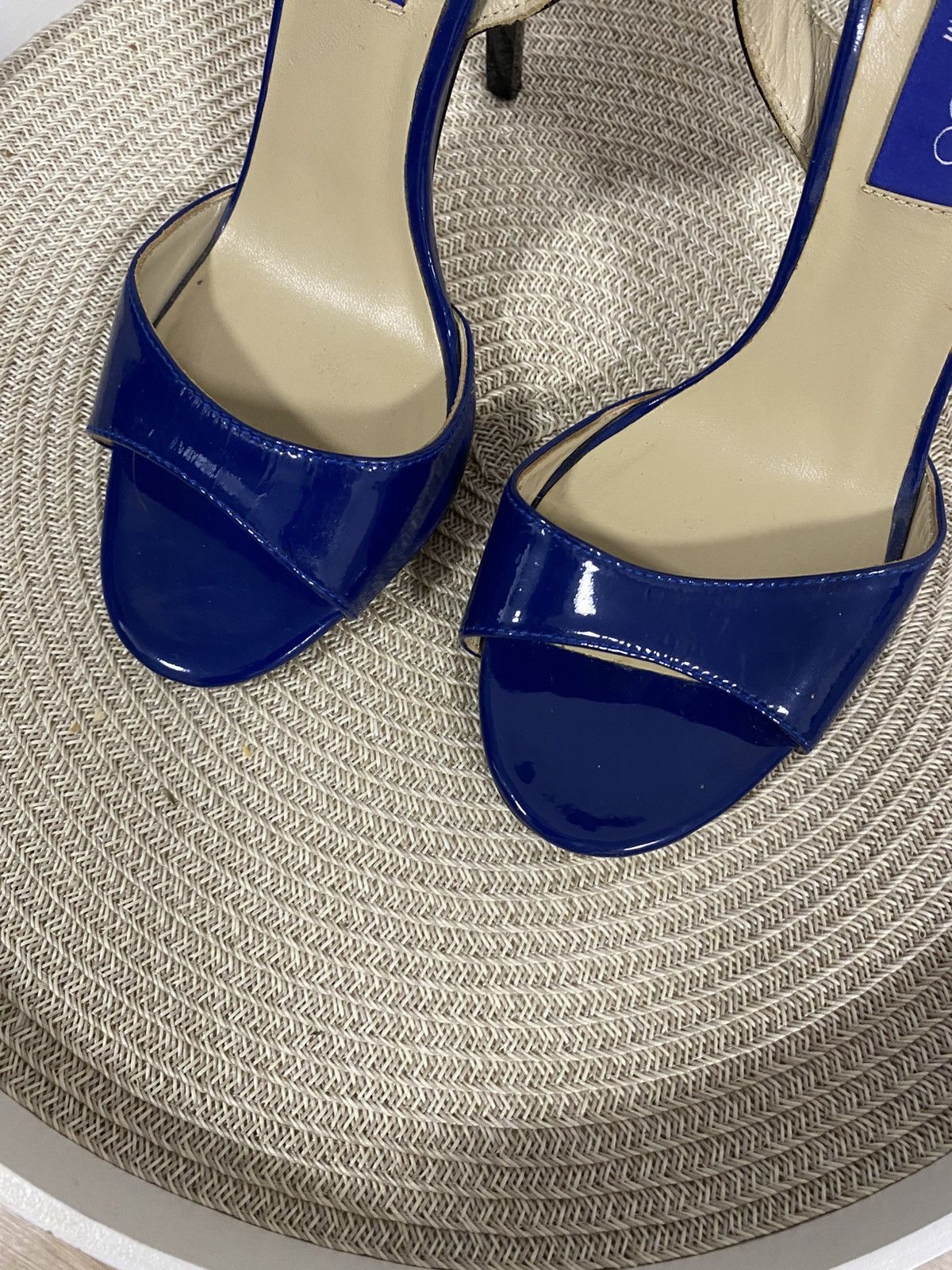 Jimmy Choo Jimmy Choo x H&M Patent Leather Hills blue and black Sz: 38 Size US 8 / IT 38 - 2 Thumbnail