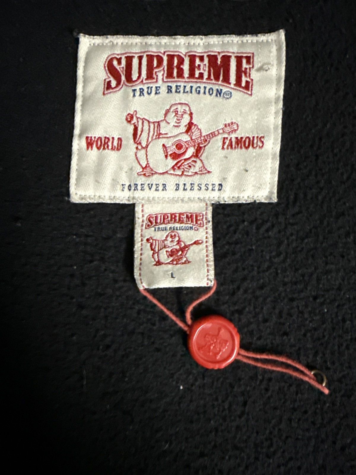 Supreme × True Religion Supreme True Religion Zip Up Hooded Sweatshirt Size US L / EU 52-54 / 3 - 8 Thumbnail