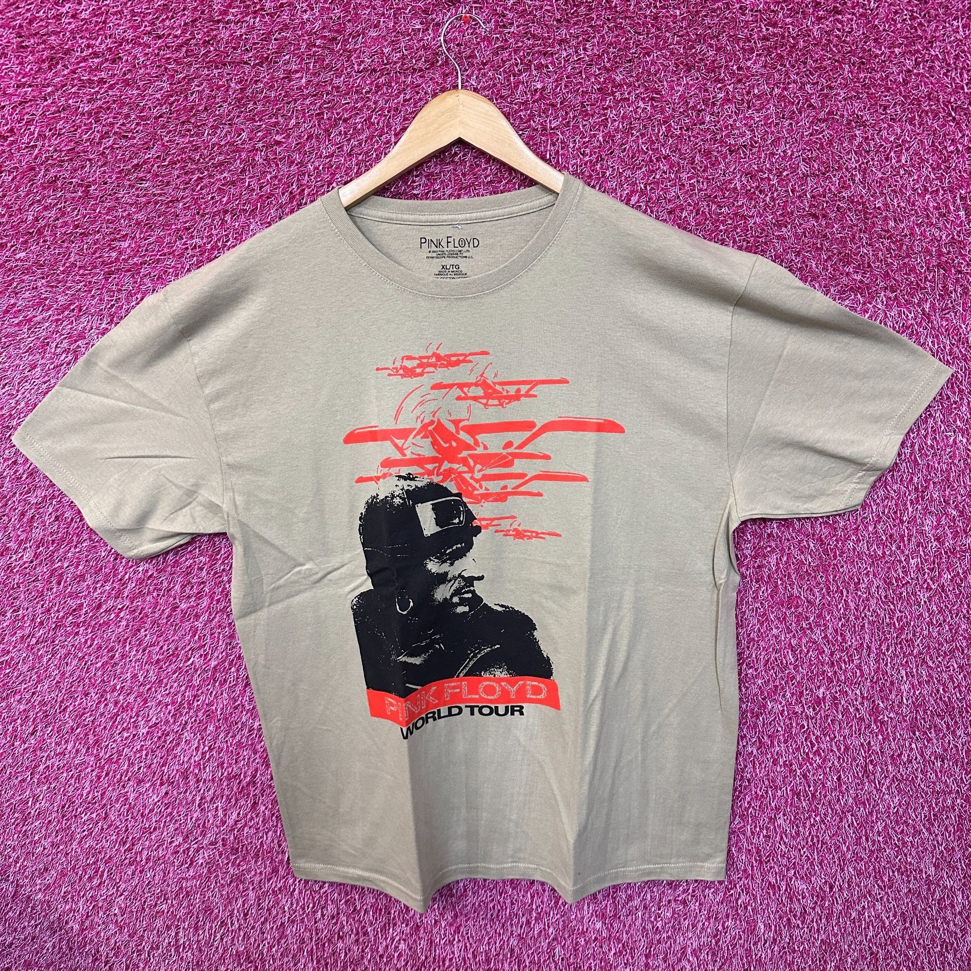 Pink Floyd Pink Floyd Men's 1987 World Tour Aviator Ringer T-Shirt XL Size US XL / EU 56 / 4 - 1 Thumbnail