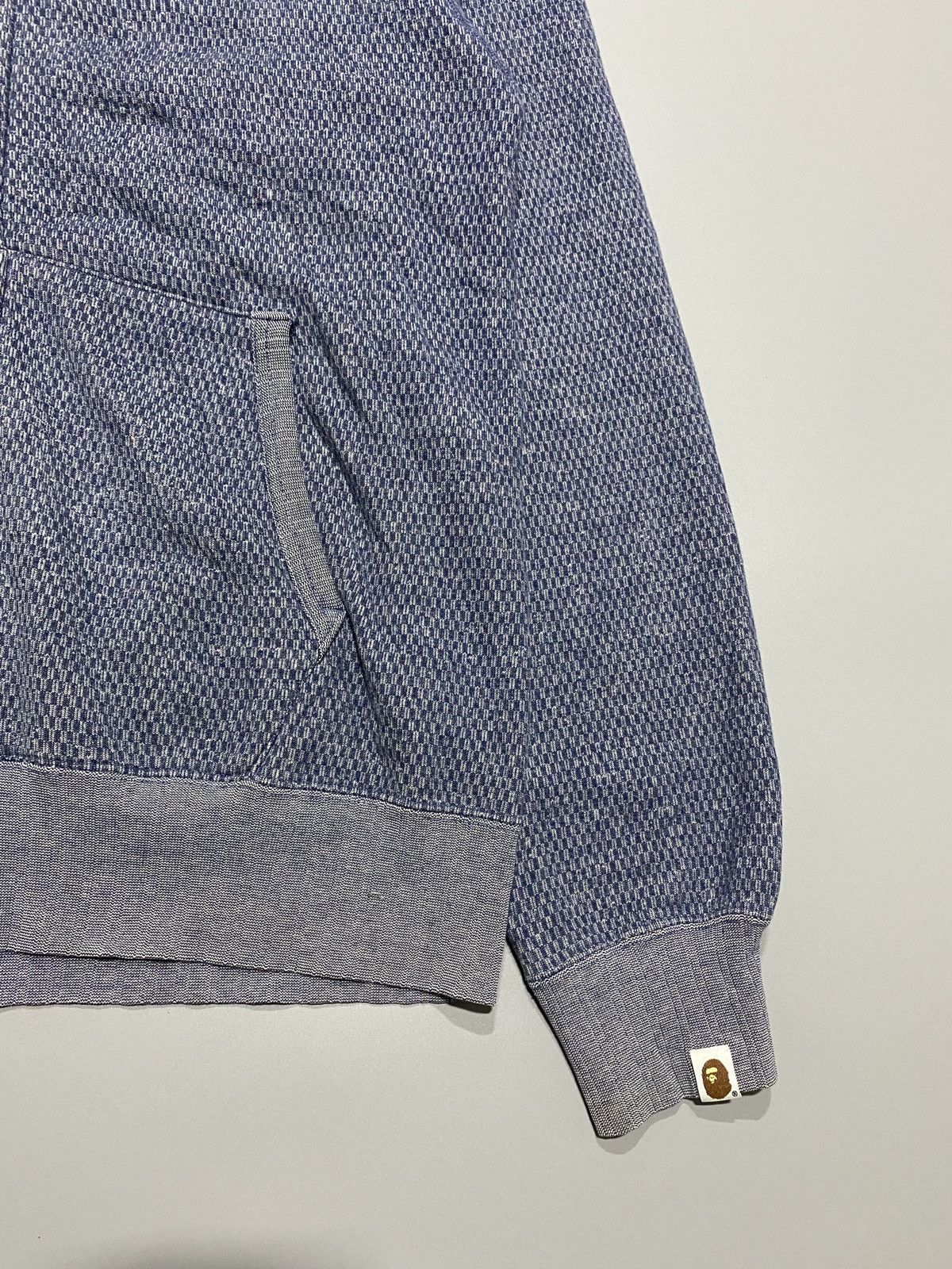 Bape Bape Shark Indigo Full Zip Hoodie Size US XL / EU 56 / 4 - 8 Thumbnail