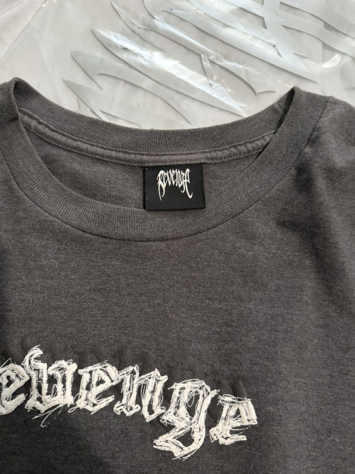 Revenge Angel Sketch Tee Gray OTO Size US L / EU 52-54 / 3 - 2 Thumbnail