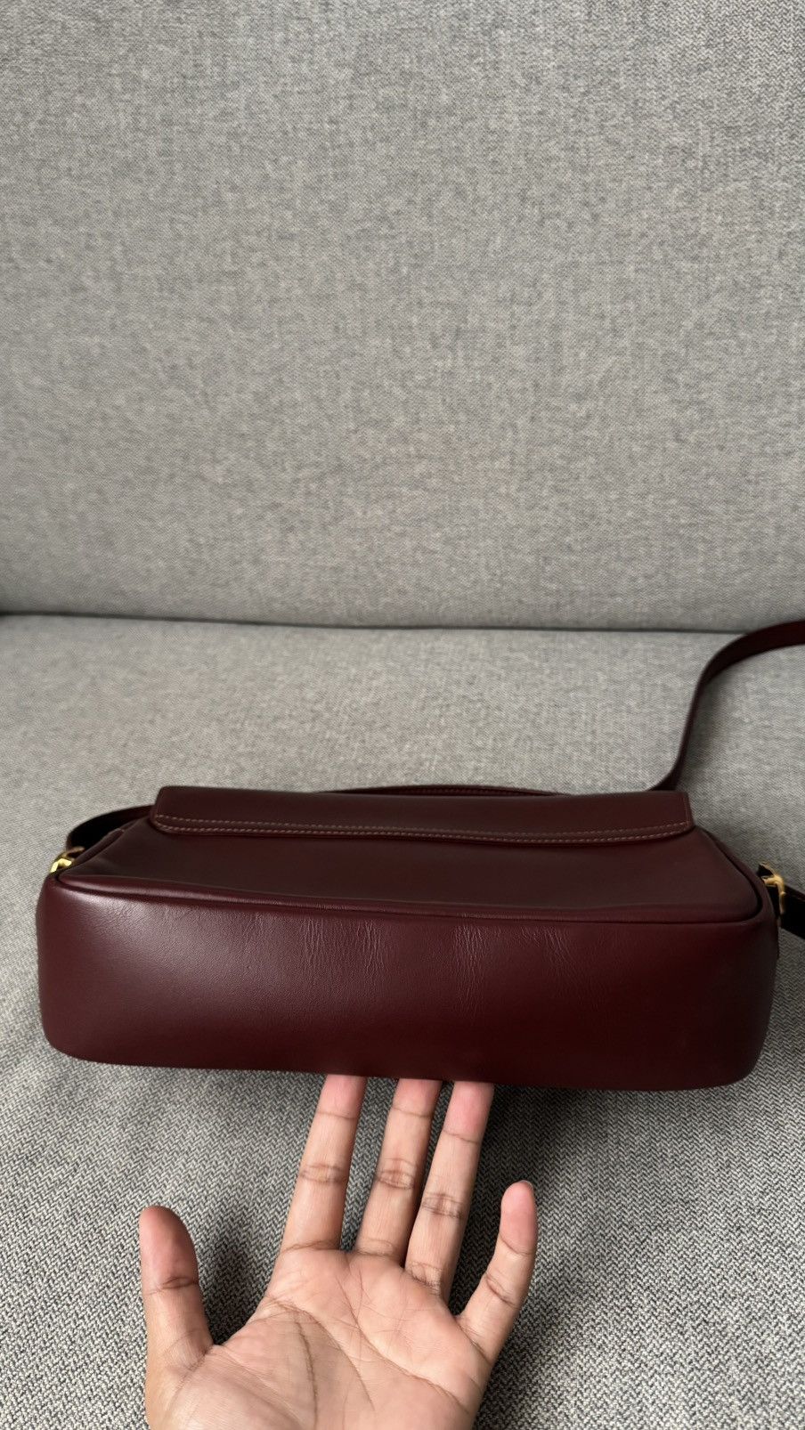 Cartier Cartier Must de Cartier Burgundy Leather Shoulder Bag Size ONE SIZE - 17 Thumbnail
