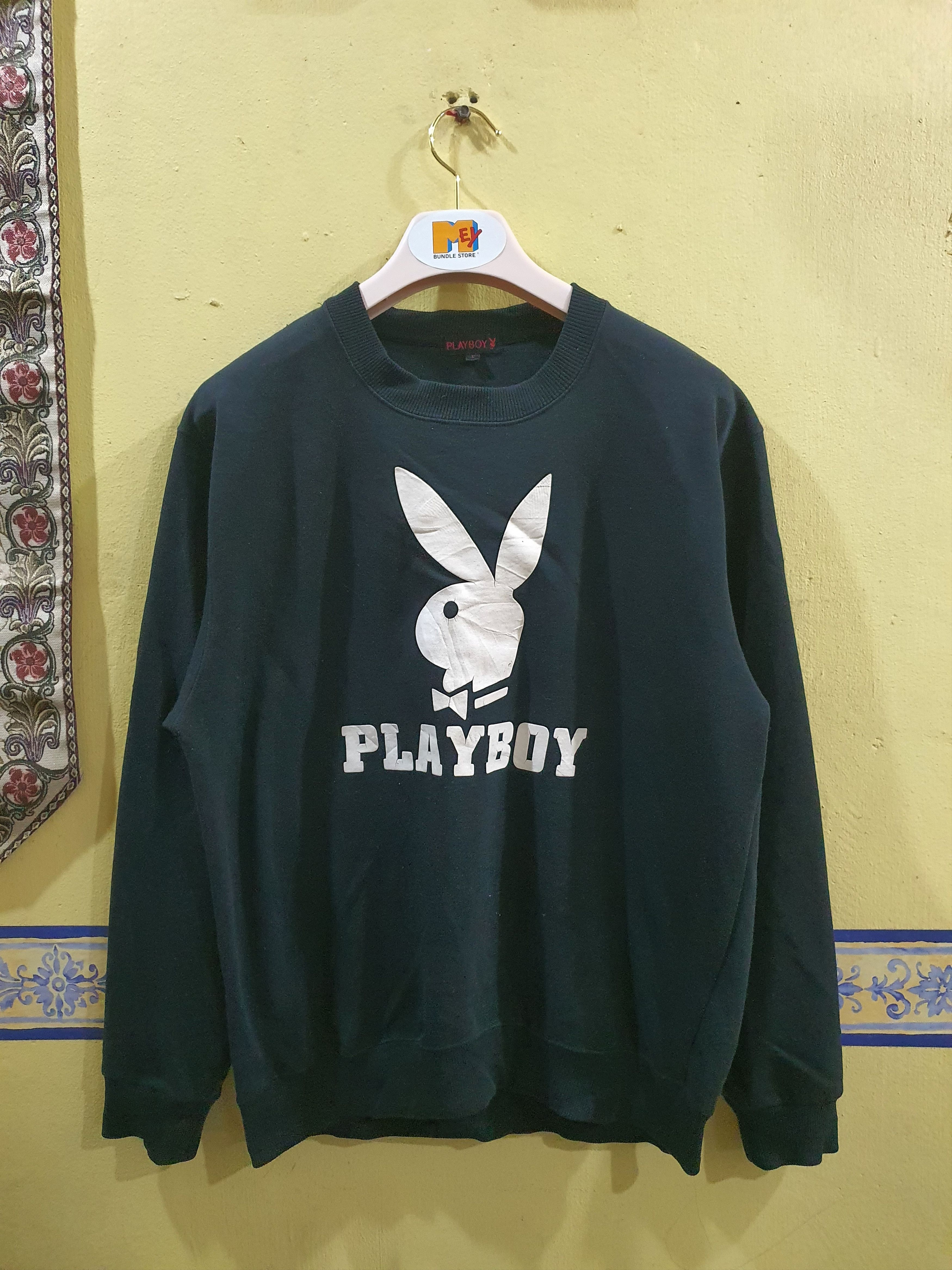Playboy Vintage 90s Playboy big logo spellout crewneck sweatshirt Size US L / EU 52-54 / 3 - 1 Thumbnail