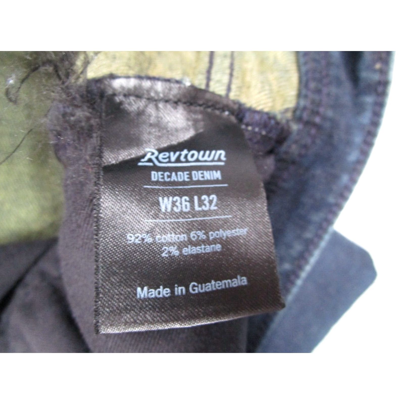 Denime Revtown Jeans Men's 36x32 Blue Automatic Straight Mid Rise Denim Classic Size US 36 / EU 52 - 5 Thumbnail
