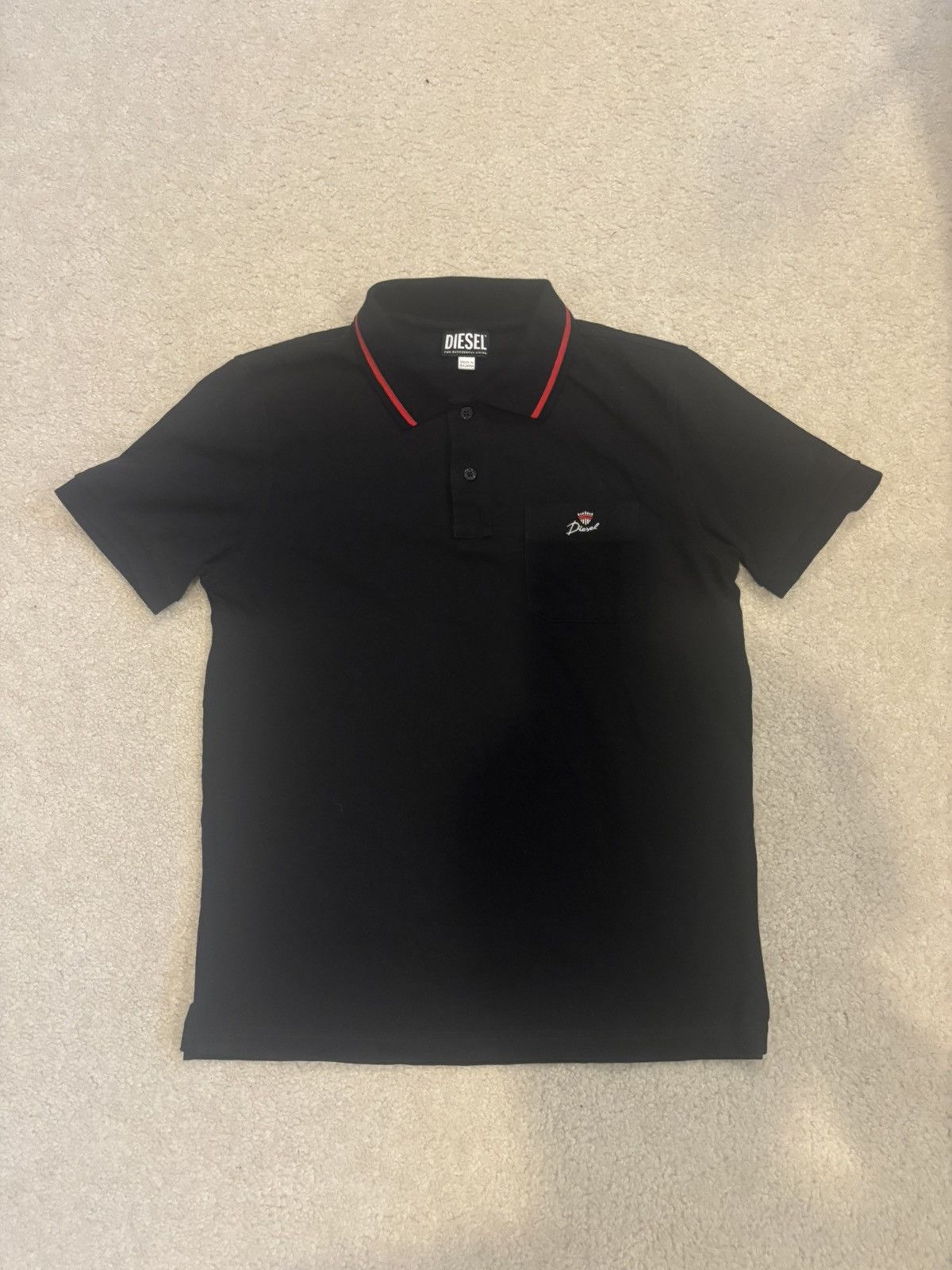 Diesel Vintage Black Diesel Polo Size US M / EU 48-50 / 2 - 1 Thumbnail