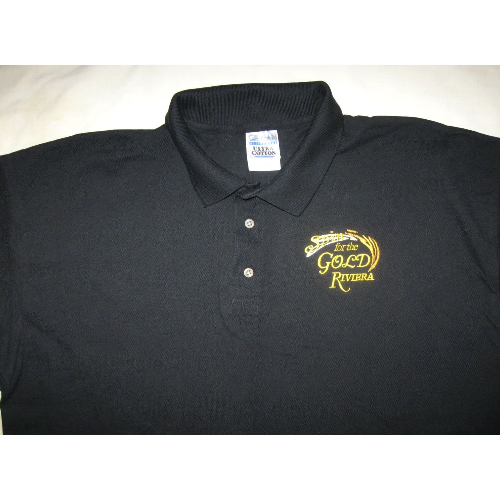 Vintage VINTAGE Casino Polo Shirt Men's XL Gold Short Sleeve Logo Stitching Golf Shirt Size US XL / EU 56 / 4 - 3 Thumbnail