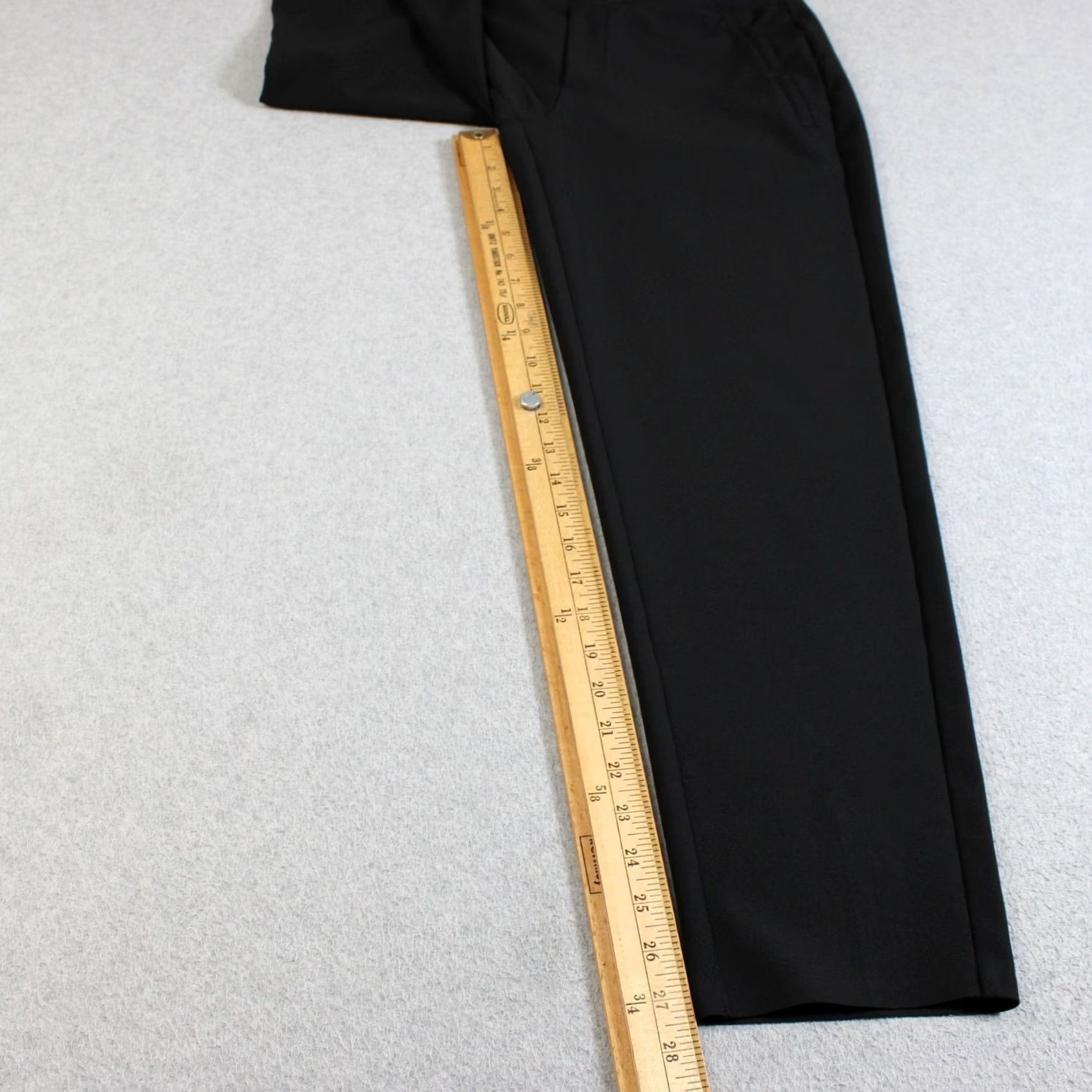 Athleta Athleta Pants Women 4 Black Ankle Straight Leg Elastic Waist Stretch Office Crop Women's Pants Size 27" / US 4 / IT 40 - 6 Thumbnail