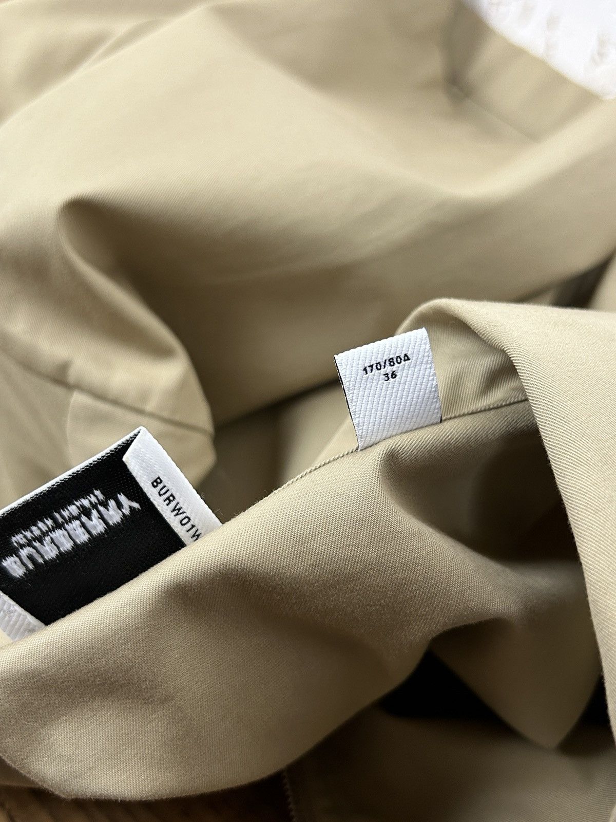 Burberry Burberry Logo Zip Short Sleeve Military Shirt Beige Size S / US 4 / IT 40 - 10 Thumbnail