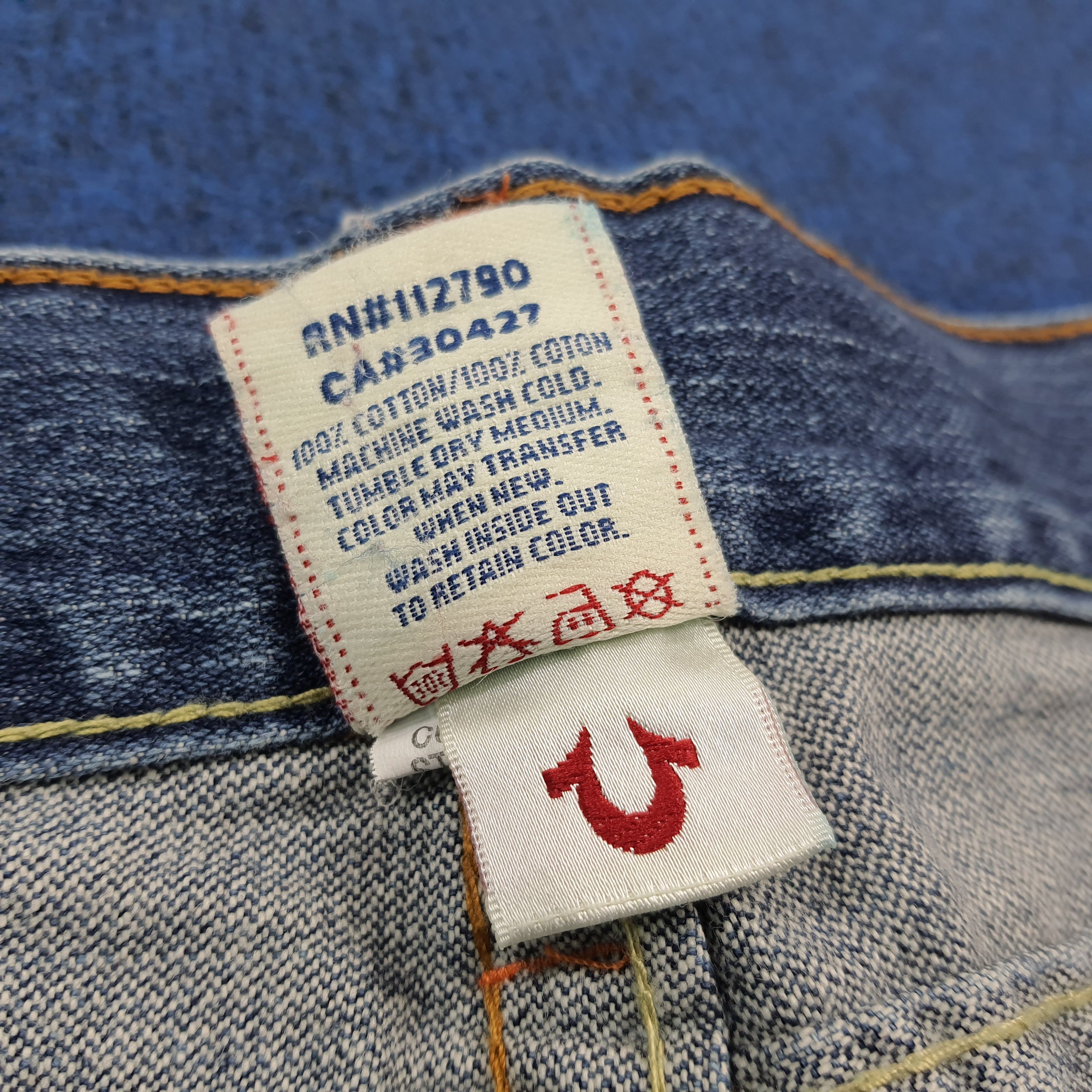 True Religion Rare True Religion Joey World Tour Embroidery Jeans C297N15 Size US 33 - 9 Thumbnail