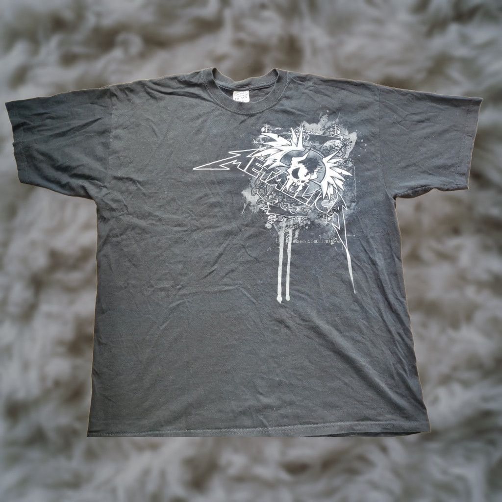 Gildan Metallica T-Shirt Gildan Black Short Sleeve XL Heavy Cotton Skull Print Unisex Adults Mens Womens Shoes Size US XL / EU 56 / 4 - 1 Thumbnail