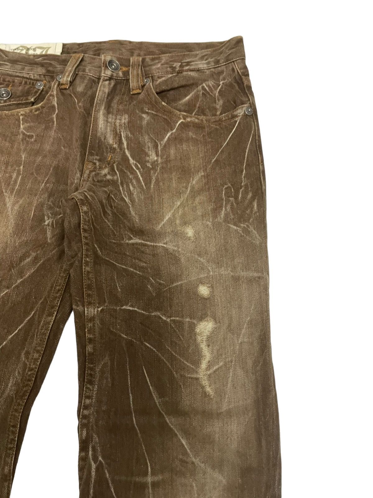 If Six Was Nine × Junya Watanabe × KMRii Antfui Japan Max Claw Mark Flared Distressed Jeans Size US 30 / EU 46 - 7 Thumbnail
