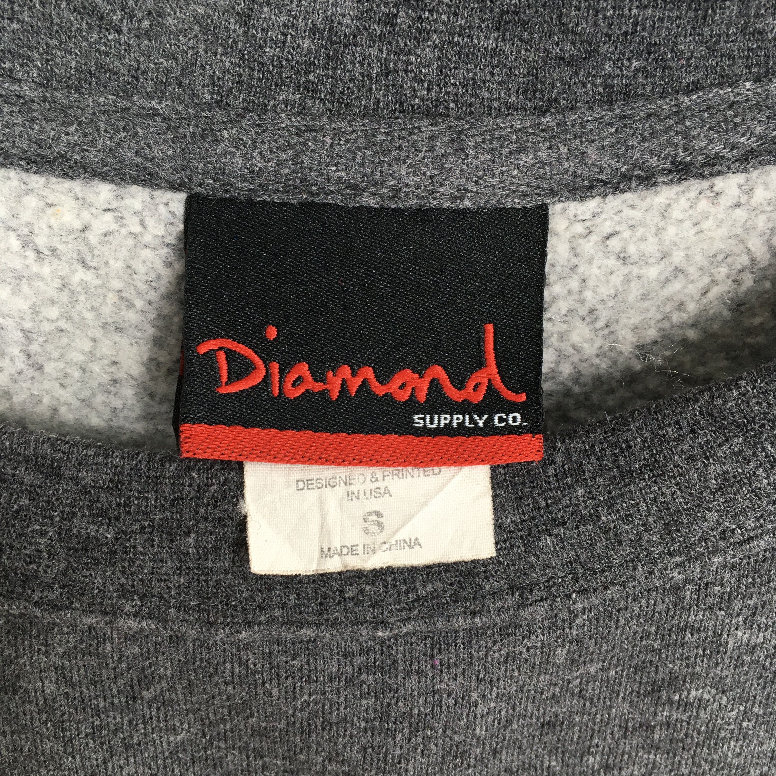 Diamond Supply Co. × Vintage Vintage Y2K Diamond Supply Co Gray Sweater Small Size US S / EU 44-46 / 1 - 5 Thumbnail