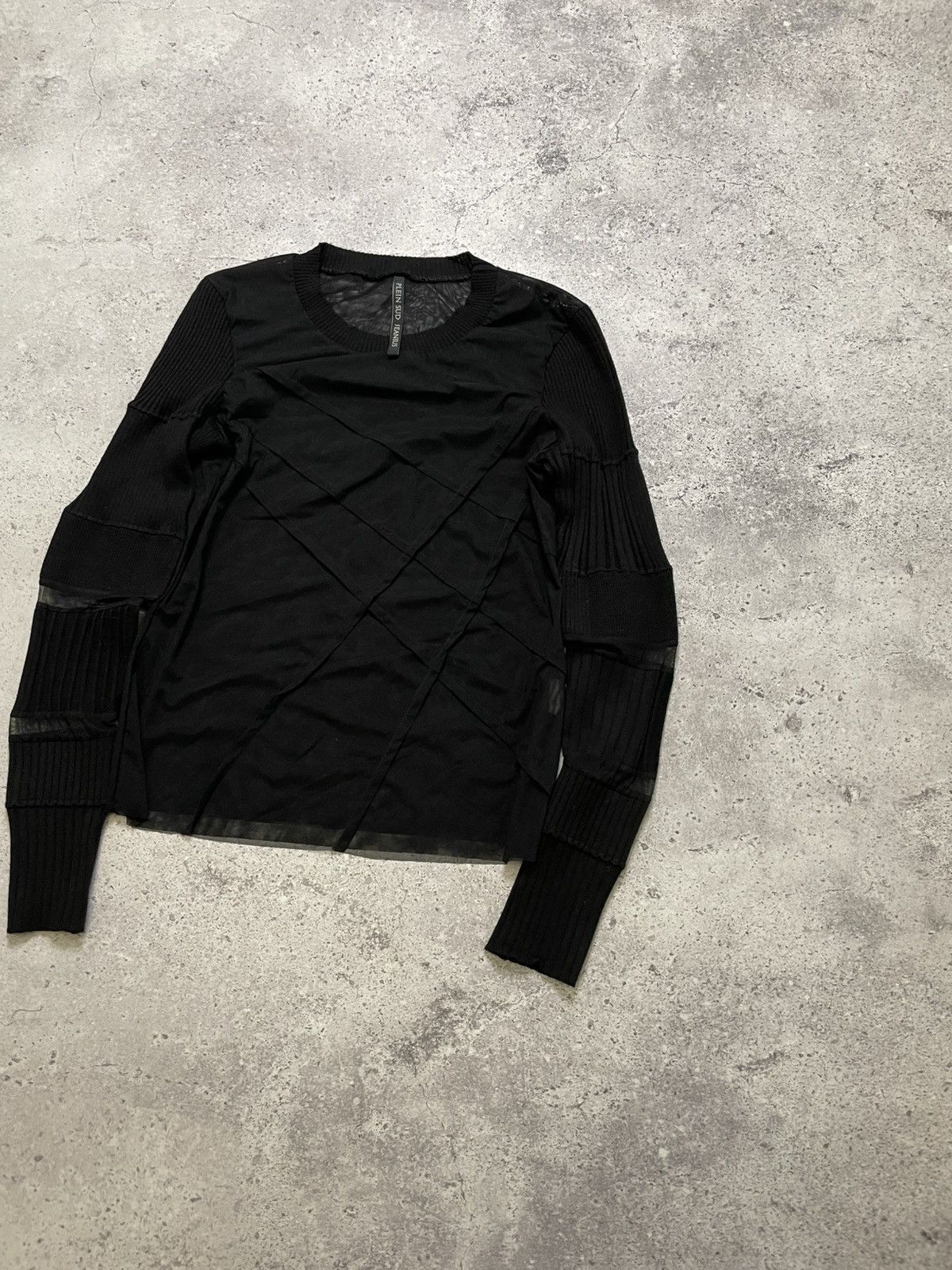 plein sud PLEIN SUD JEANIUS Y2K Mesh Top Long Sleeve Avant Garde Size M / US 6-8 / IT 42-44 - 2 Thumbnail