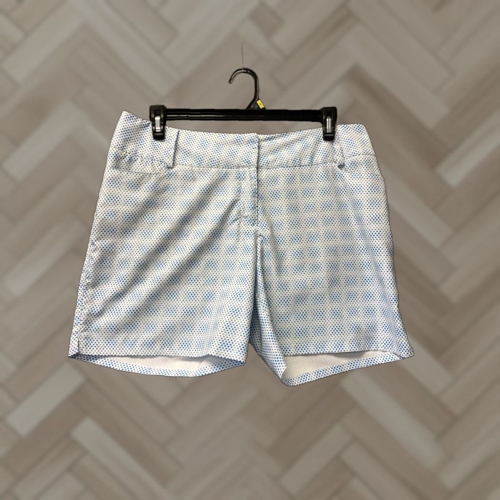 Adidas Adidas Golf Shorts Women's Size 14 White Turquoise /132-39 Geometric Activewear Regular Athletic Training Golf Size 36" / US 14 / IT 50 - 1 Thumbnail